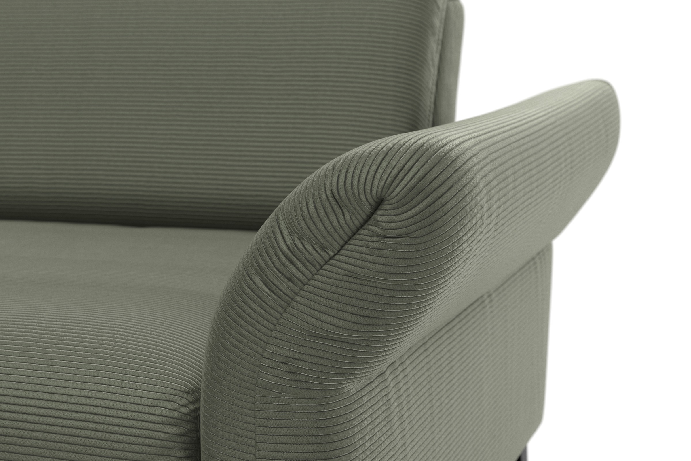 INOSIGN Ecksofa »Coco L-Form«, Sitztiefen-, Arm- und Kopfteilverstellung, Cord-Bezug, Fußhöhe 15 cm