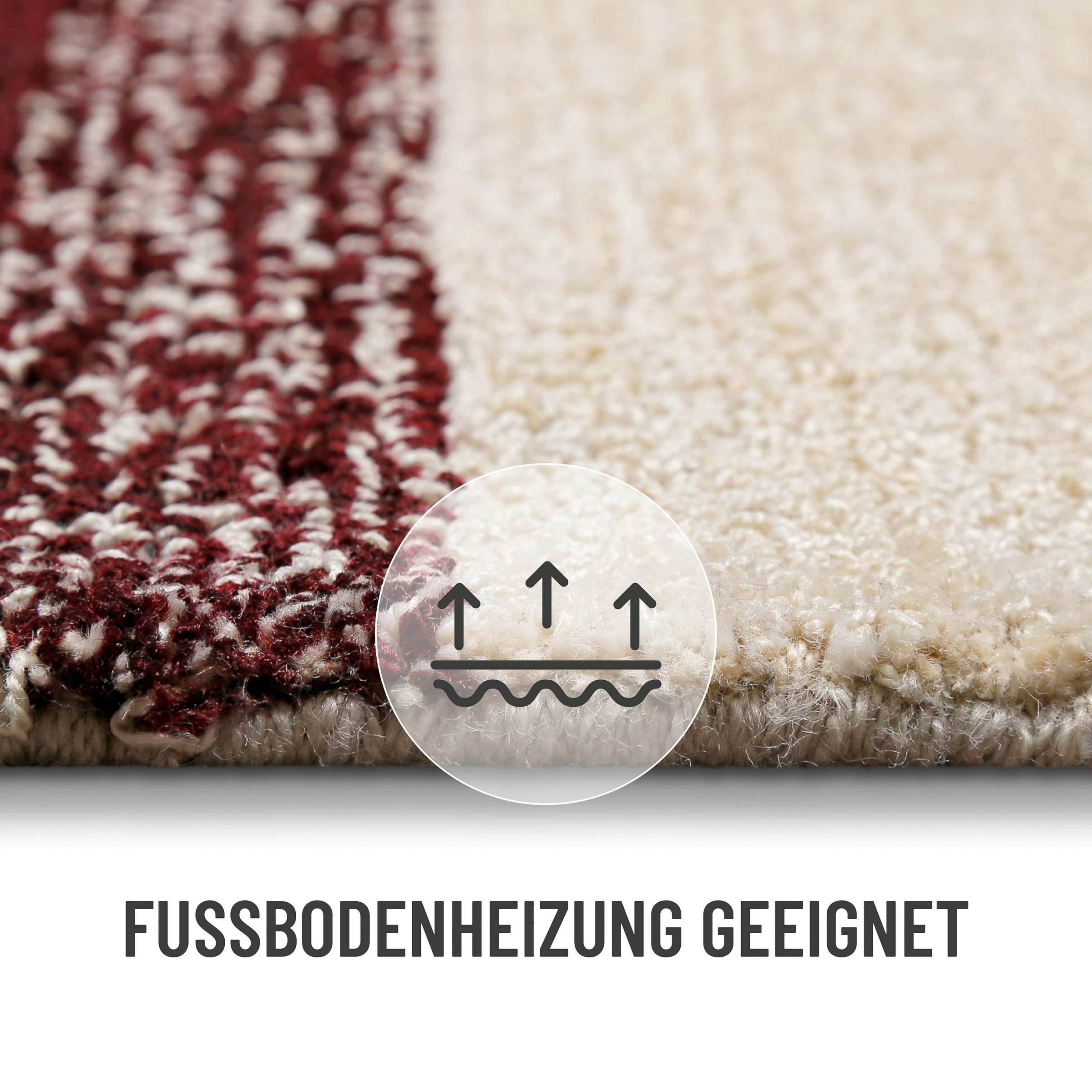 Wecon home Teppich »Petrol«, rechteckig, 7 mm Höhe, handgefertigt, pflegele günstig online kaufen