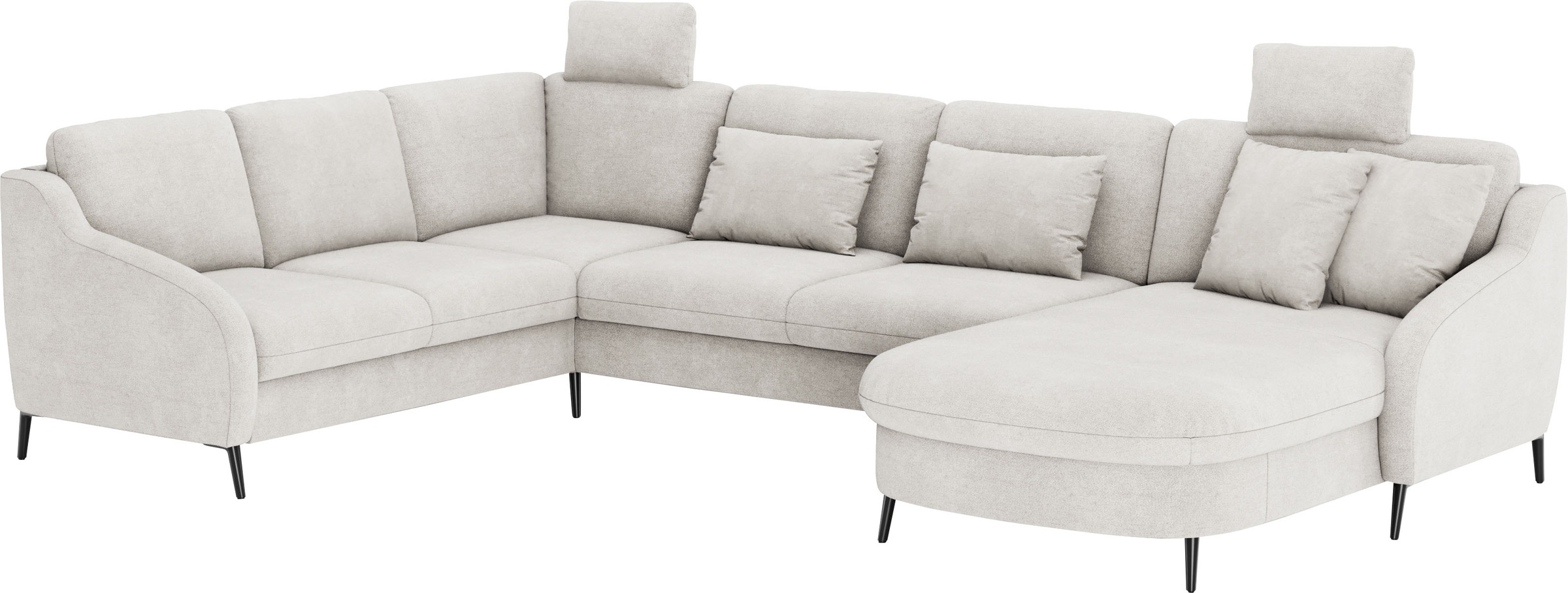 sit&more Wohnlandschaft »Soul U-Form«, wahlweise mit Bettfunktion und Bettkasten oder Schubkasten