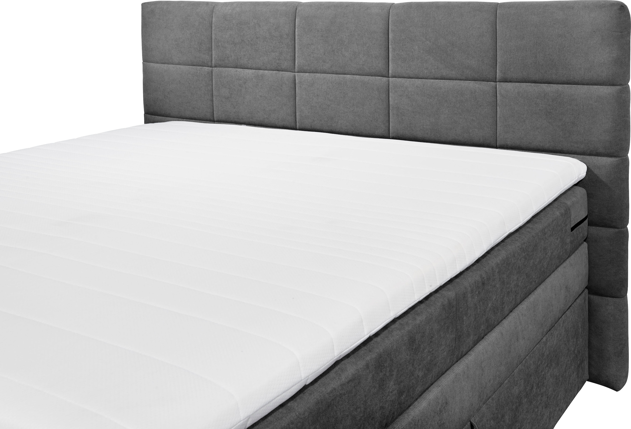 ED EXCITING DESIGN Boxspringbett »Tacoma«, inkl. Bettkasten und Topper