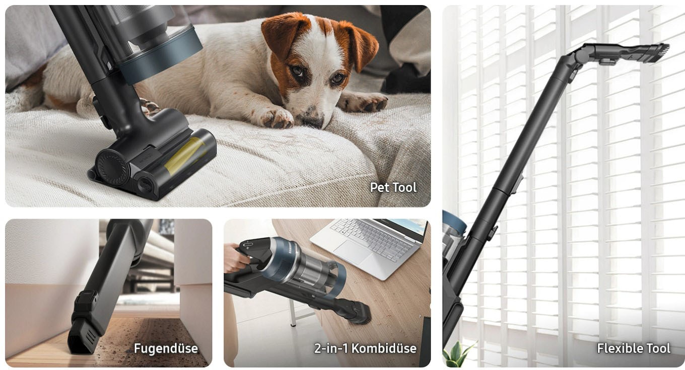 Samsung Akku-Bodenstaubsauger »BESPOKE Jet pro extra VS20A95973B/WA, blau«