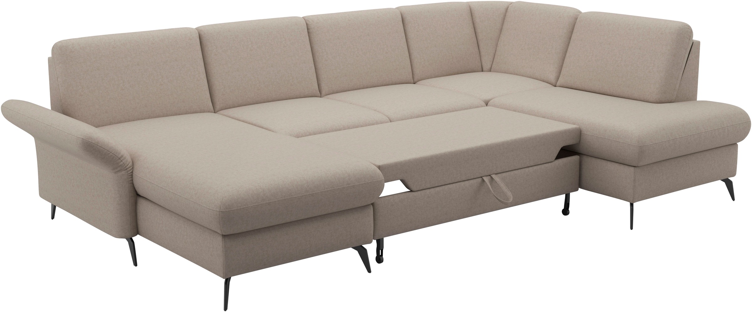 Home affaire Wohnlandschaft »Rochelle«, optional: Armteilverstellung, klappbar, Bettkasen