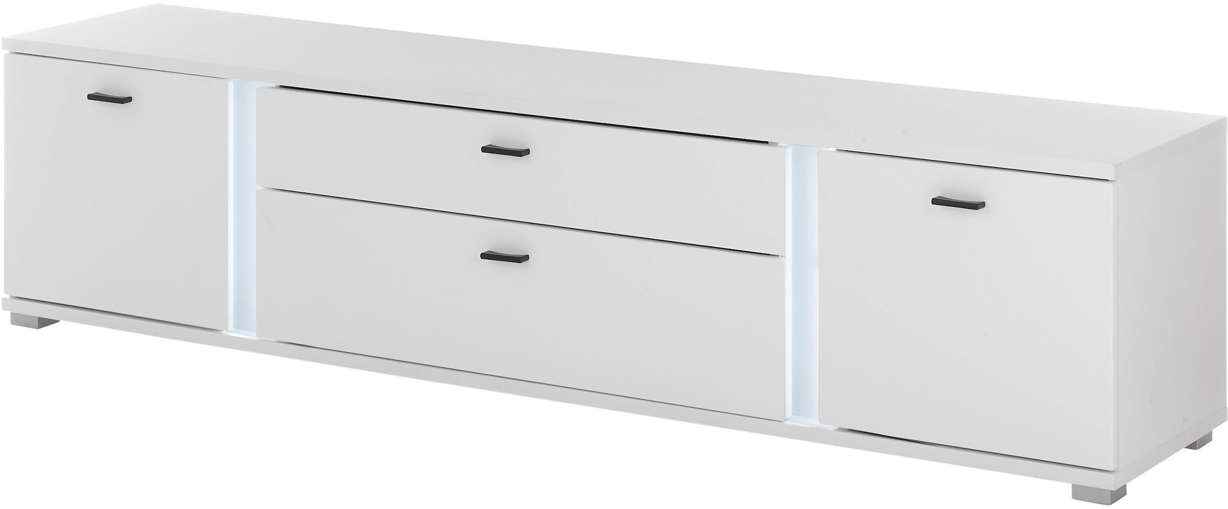 INOSIGN Lowboard »LONG ISLAND«, (1 St.), in moderner Trendfarbe,inklusive senkrechter Beleuchtung,Breite 200 cm