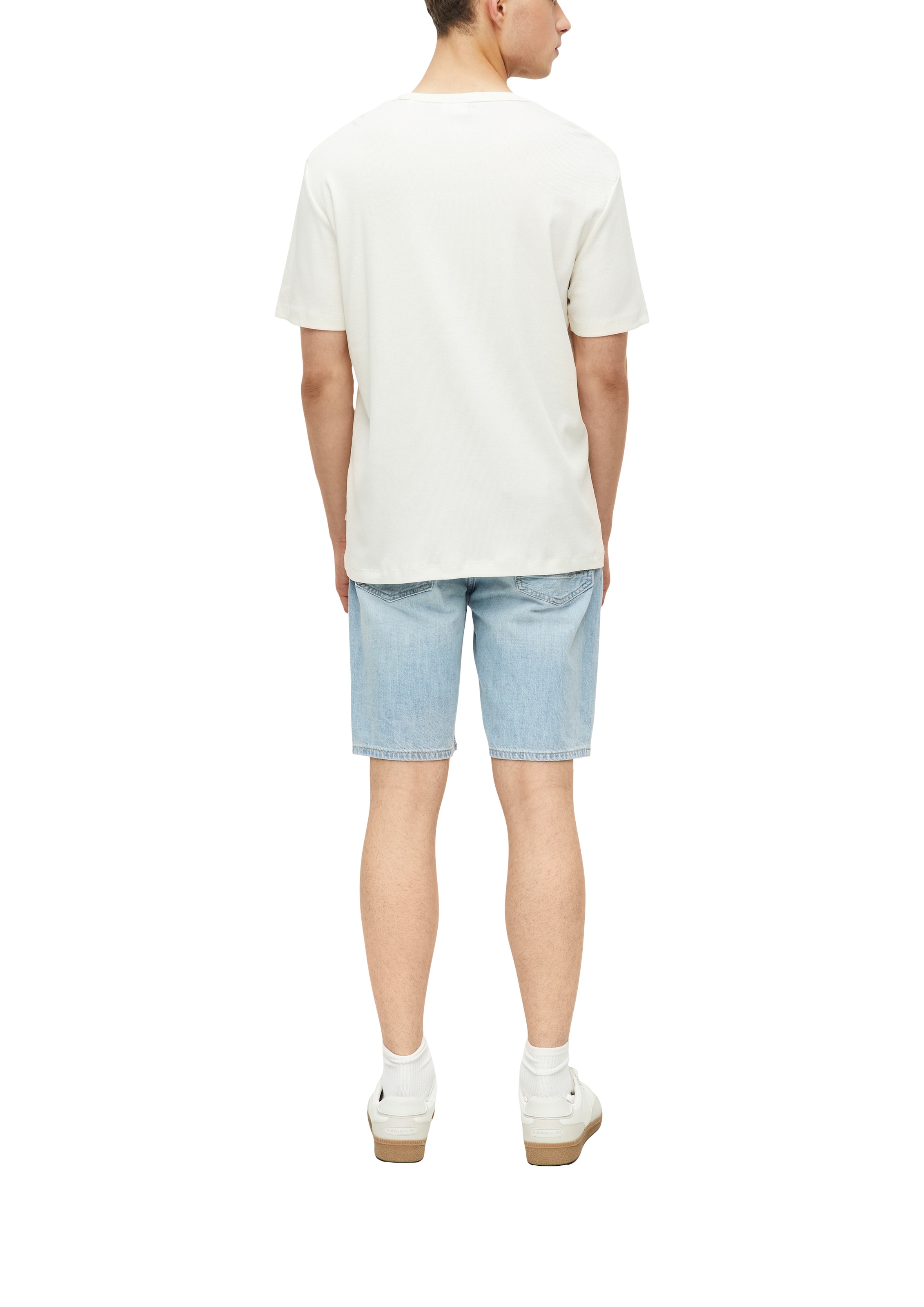 s.Oliver Kurzarmshirt Sommershirt mit Stretch  / unifarben
