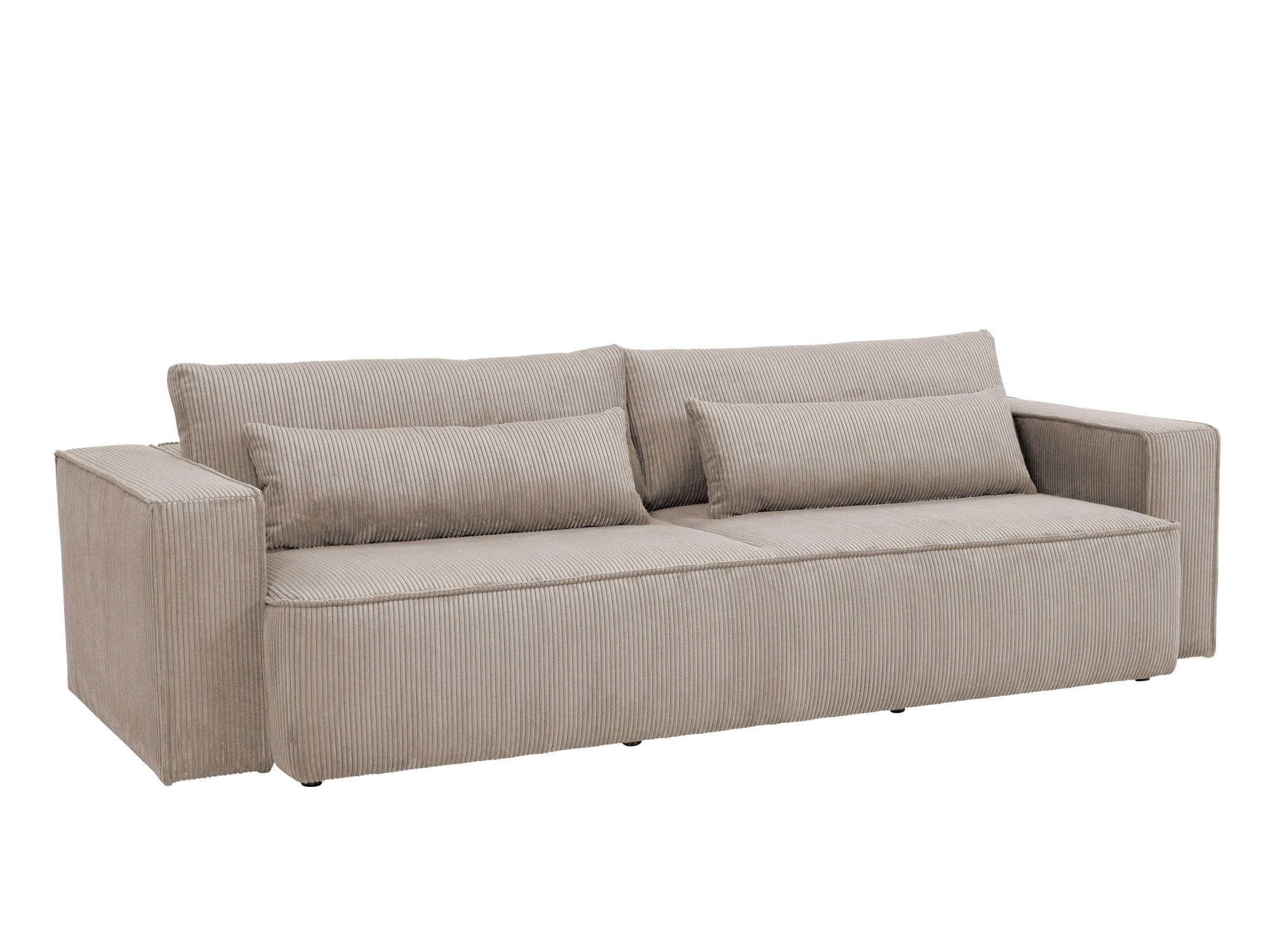 OTTO home 4-Sitzer »Tillian, Schlafsofa, Schlafcouch« Breite 274 cm, Breitkord, Sitzfläche mit Taschenfederkern