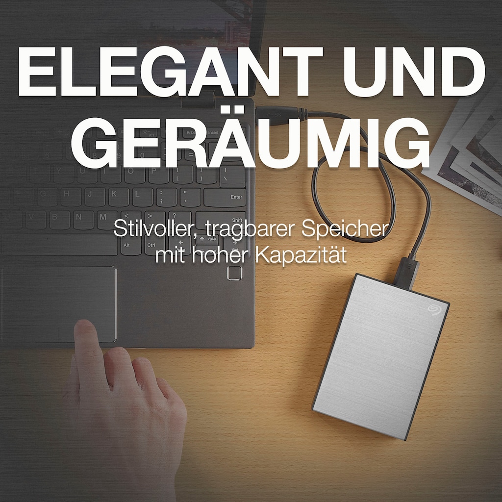 Seagate externe HDD-Festplatte »One Touch Portable Drive 4TB«, 2,5 Zoll, Anschluss USB 2.0-USB 3.2, Inklusive 2 Jahre Rescue Data Recovery Services