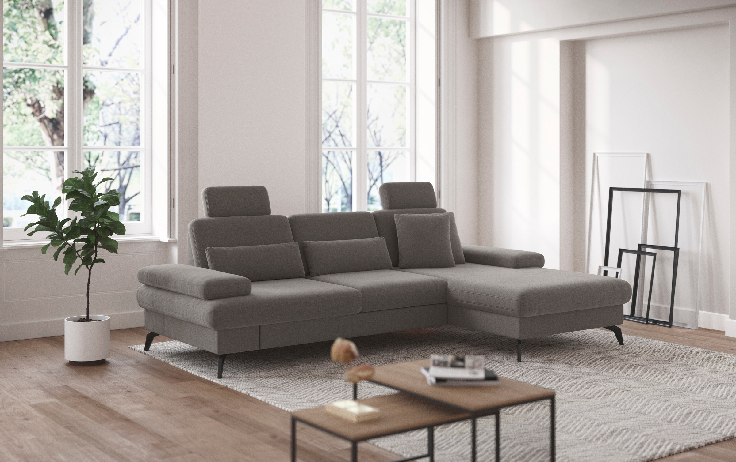 sit&more Ecksofa »Morris L-Form, inkl. Sitztiefenverstellung« wahlweise mit günstig online kaufen