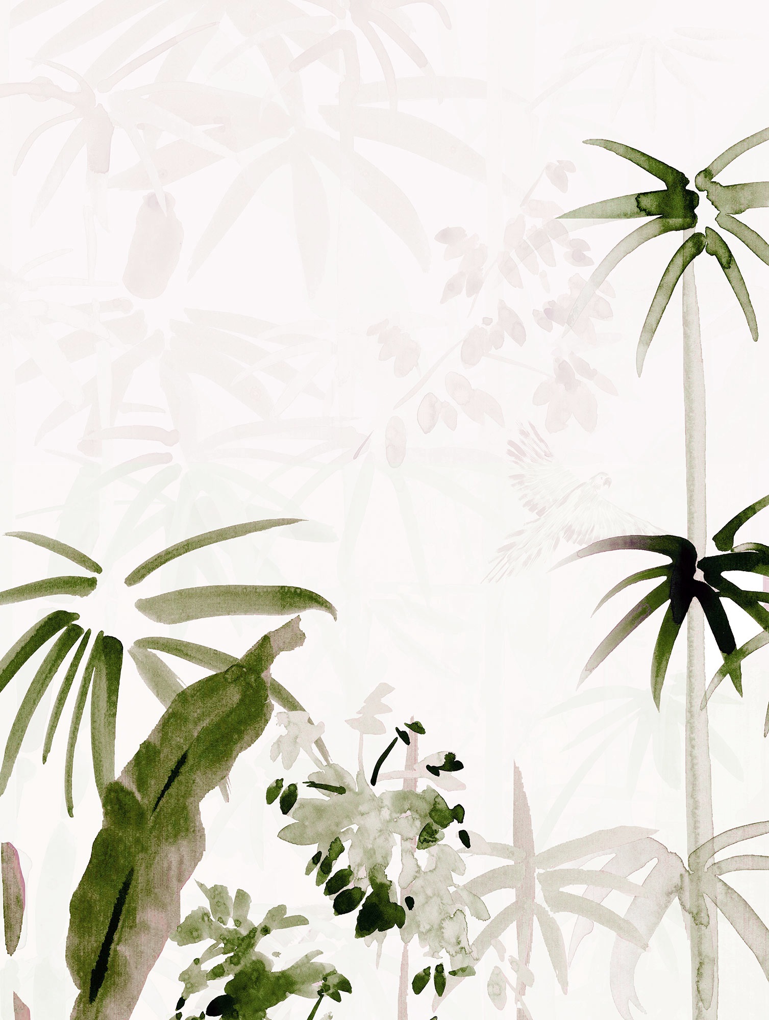Komar Bild »Bamboo Drawing« Natur 1 Stk. tlg. Wandbild zur Dekoration - ohn günstig online kaufen