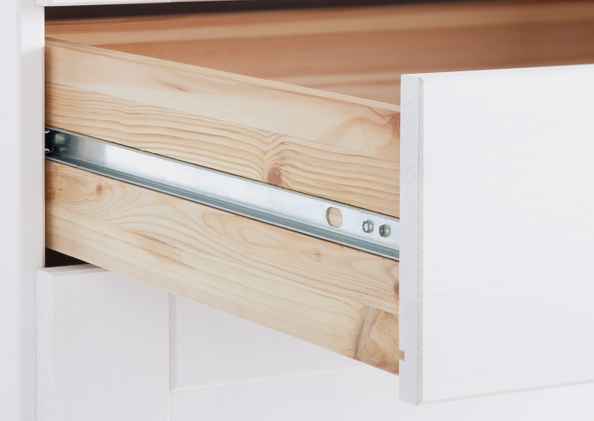 Home affaire Hochschrank »Oslo«, 50 cm breit, in 2 Tiefen, 2 Türen, 1 Schublade, aus massiver Kiefer