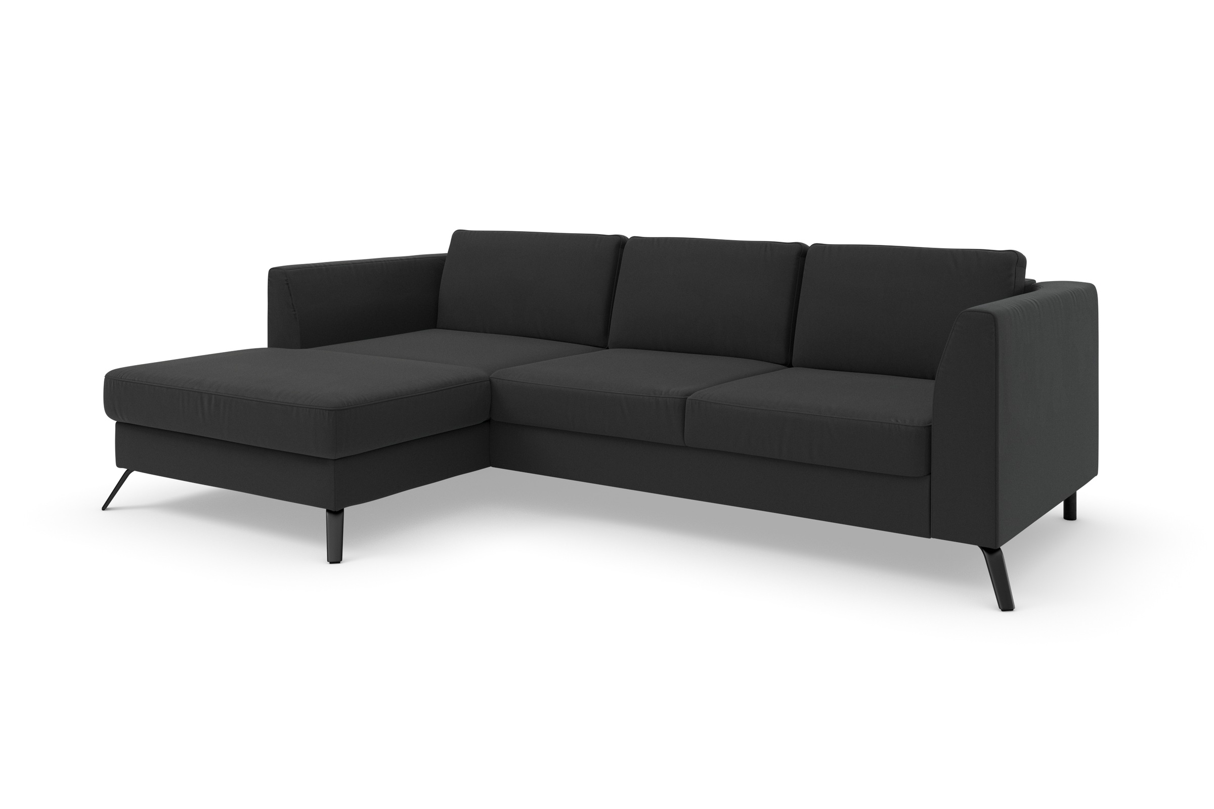 sit&more Ecksofa »Olsen L-Form«, inklusive Sitztiefenverstellung, wahlweise mit Bettfunktion, 15cm hoch