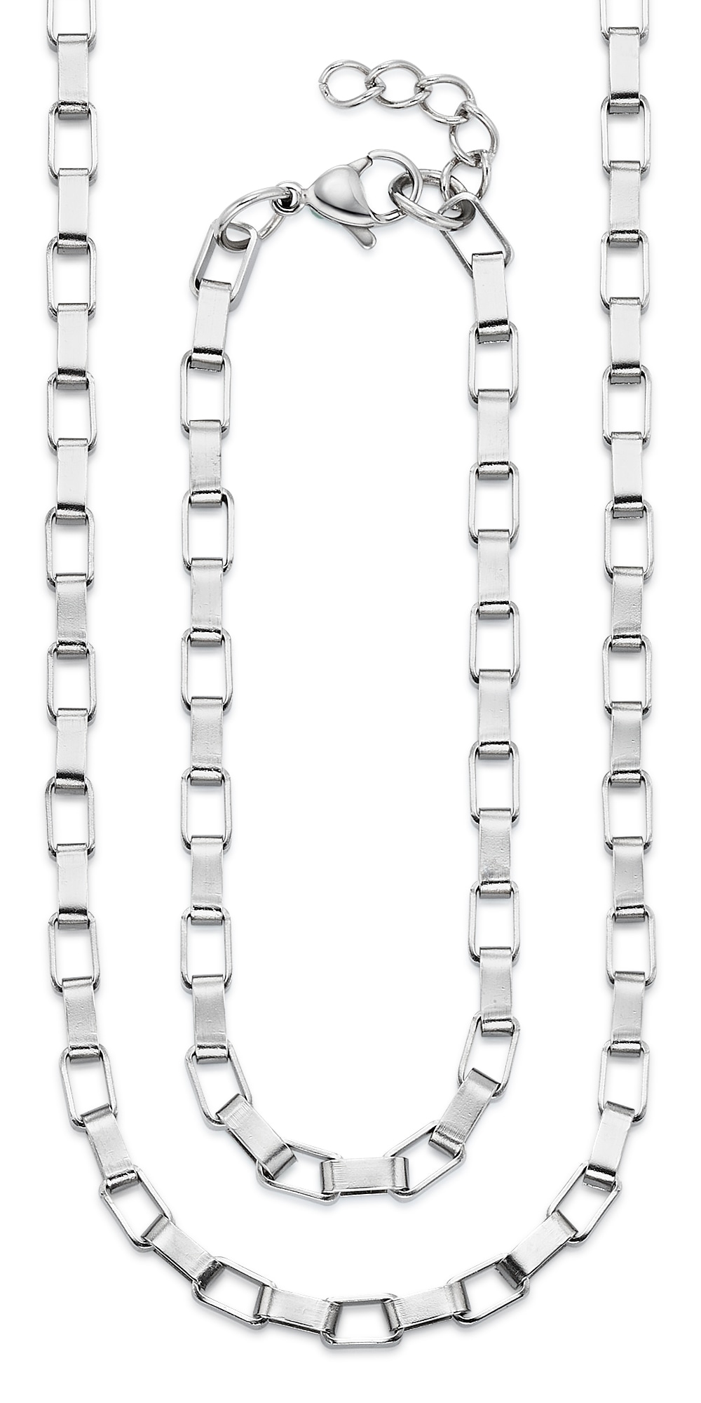 Aniston JEWELRY & WATCHES Ketten und Armband Set »Schmuck Geschenk Edelstahlset Halskette und Armband« (Set, 2 Stk. tlg.)