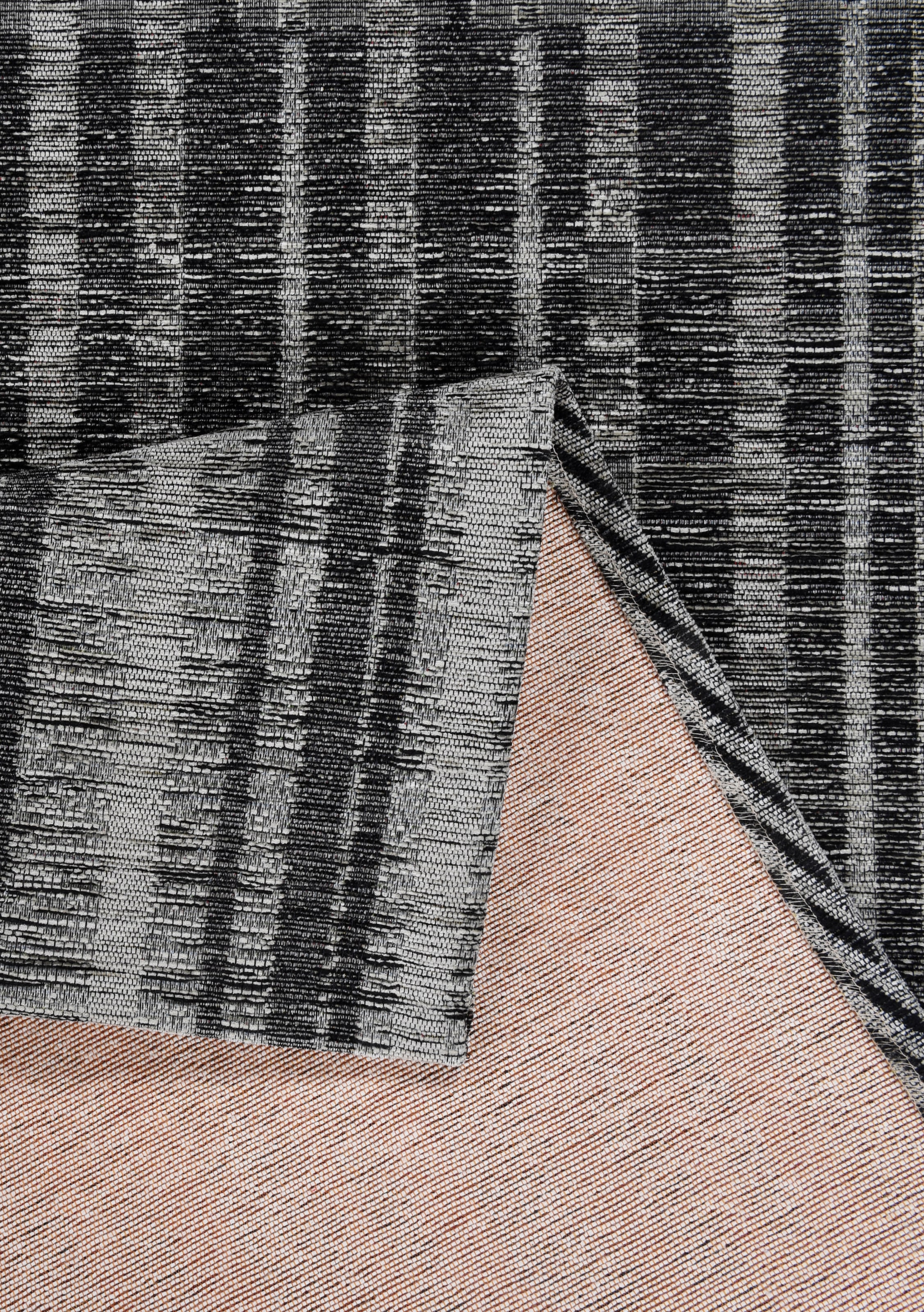 TOM TAILOR HOME Teppich »Stripy Pat«, rechteckig, 5 mm Höhe, Flachgewebe, modernes Patchworkdesign, gestreift, Chenille, Wohnzimmer