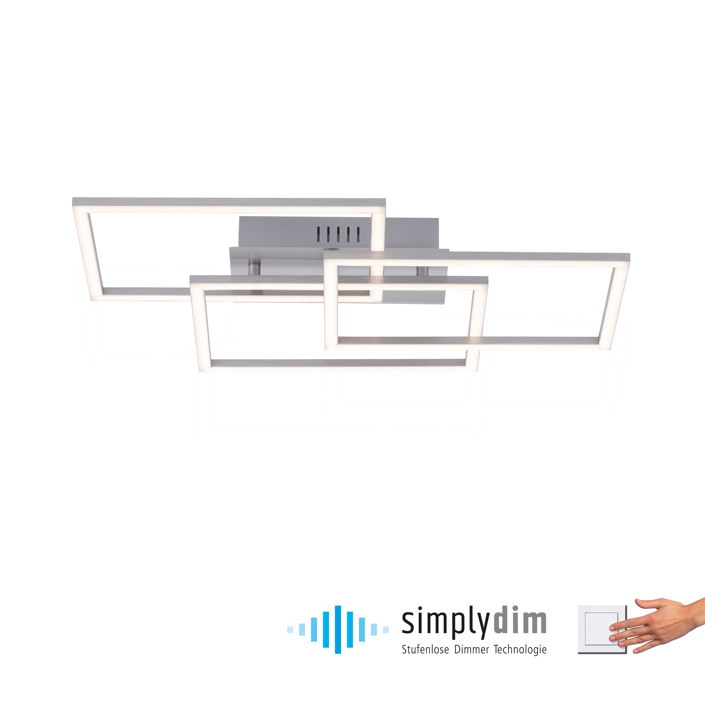 JUST LIGHT Deckenleuchte »IVEN«, 3 flammig, Leuchtmittel LED-Board   LED fe günstig online kaufen