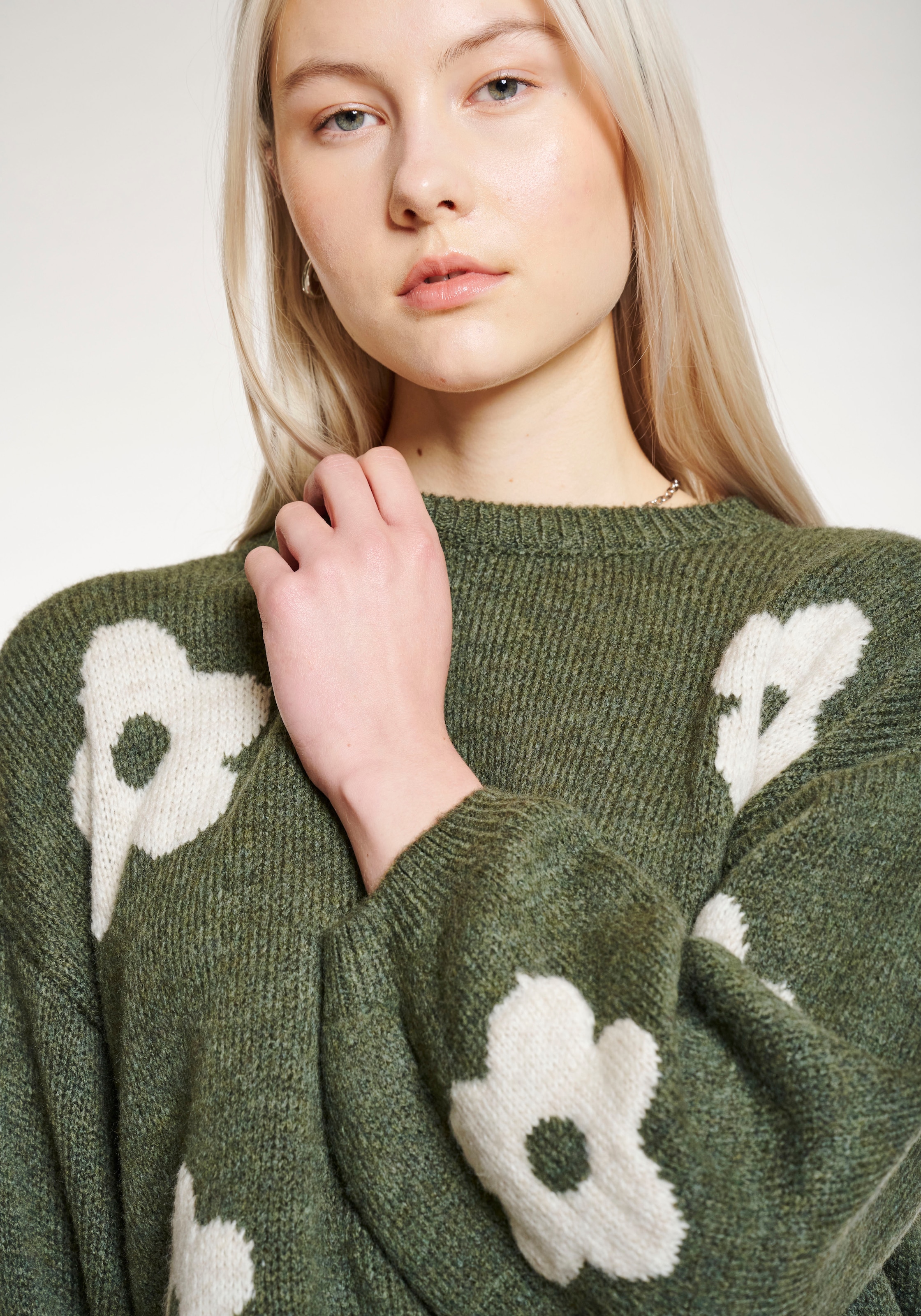 HaILY’S Strickpullover »LS A SK Fl44ower«