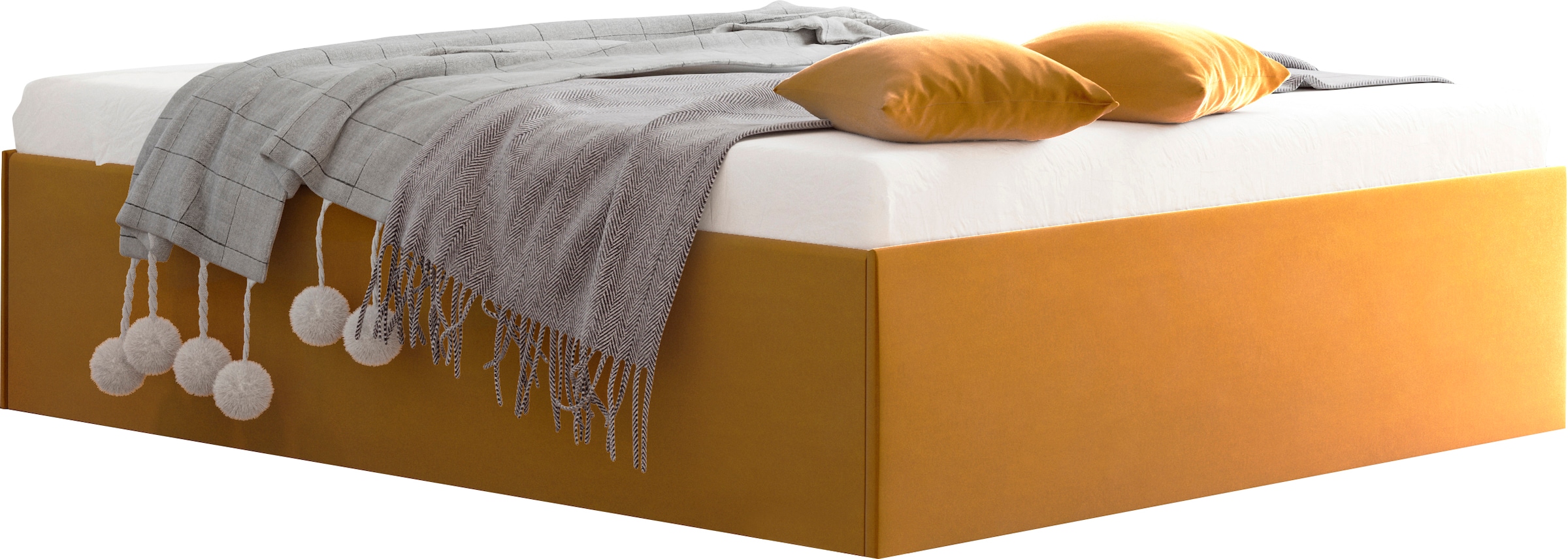 Westfalia Schlafkomfort Polsterbett "Amrum" in Samtvelours ohne Kopfteil, m günstig online kaufen