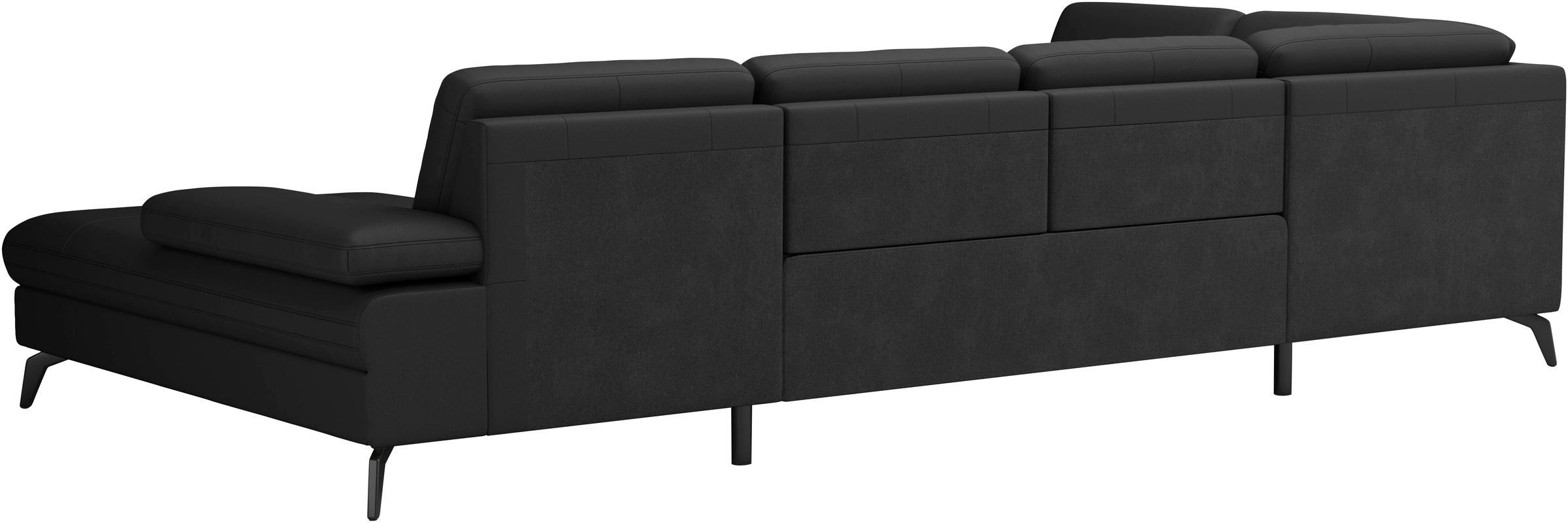 sit&more Wohnlandschaft »Morris U-Form, inkl. Sitztiefenverstellung«, wahlweise mit Armteilverstellung, Bettfunktion & Bettkasten