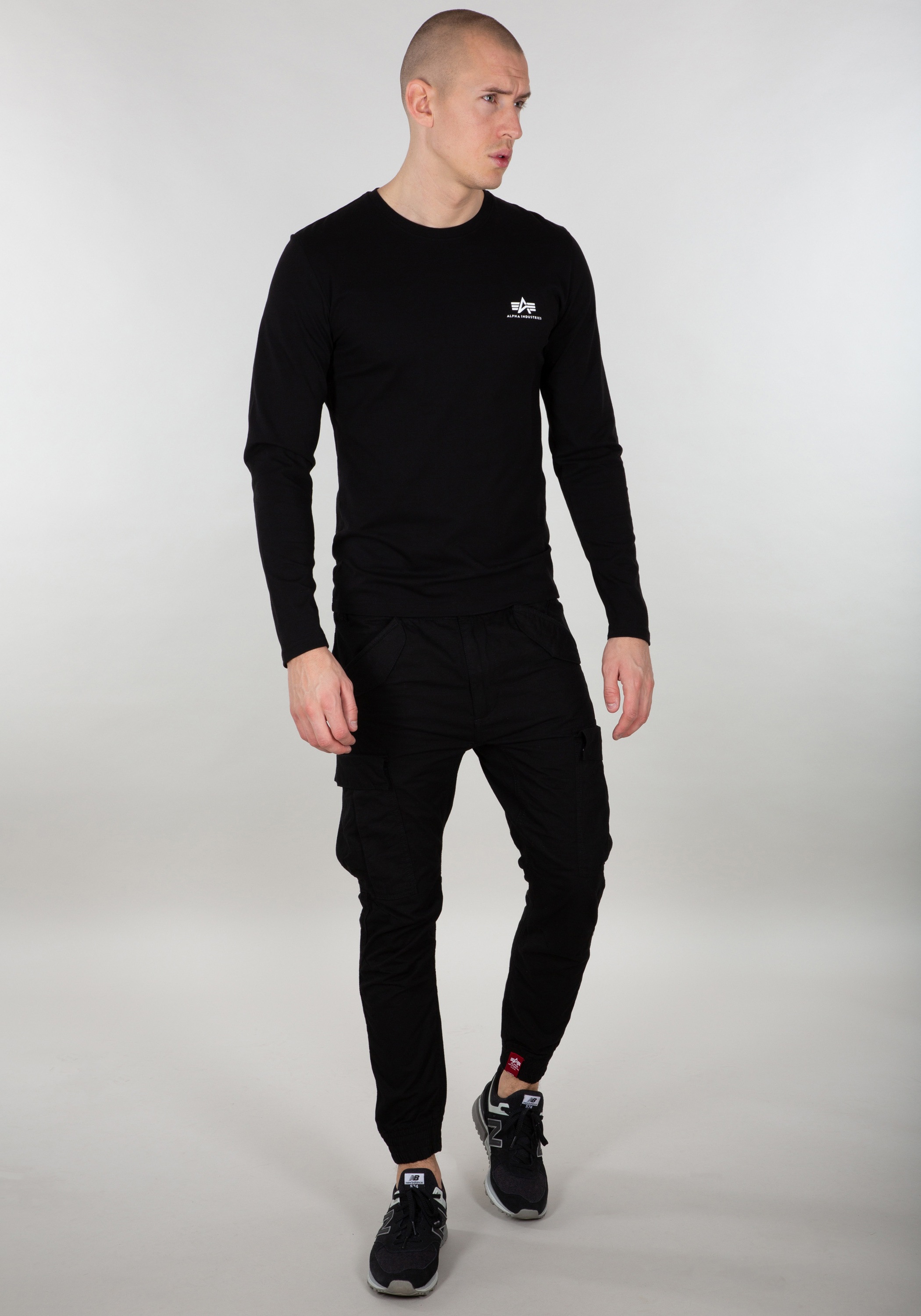 Alpha Industries Longsleeve »Alpha Industries Men - Longsleeves Back Print Heavy LS«