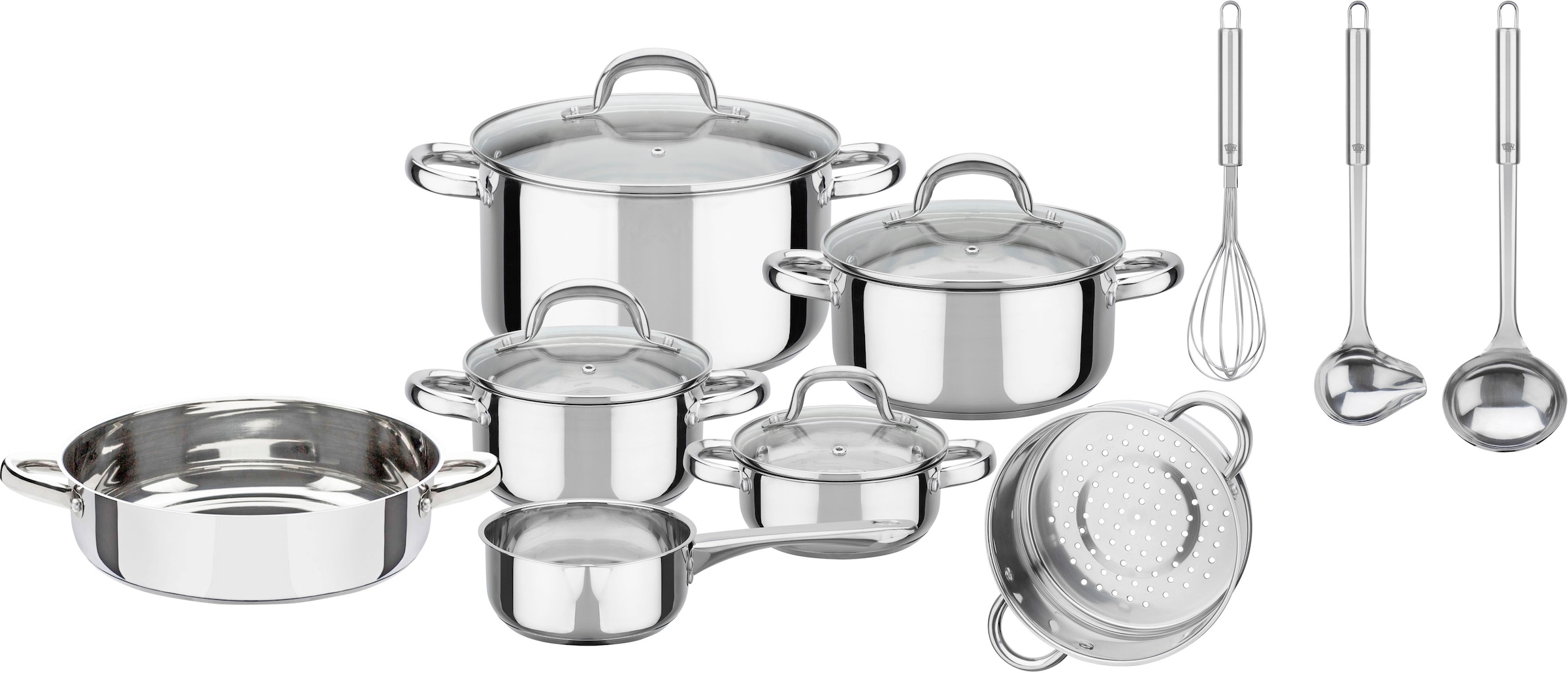 GSW Topf-Set »Montreal« Set, Kochtopf 14/16/20/24 cm, Stielkasserolle 14 cm günstig online kaufen