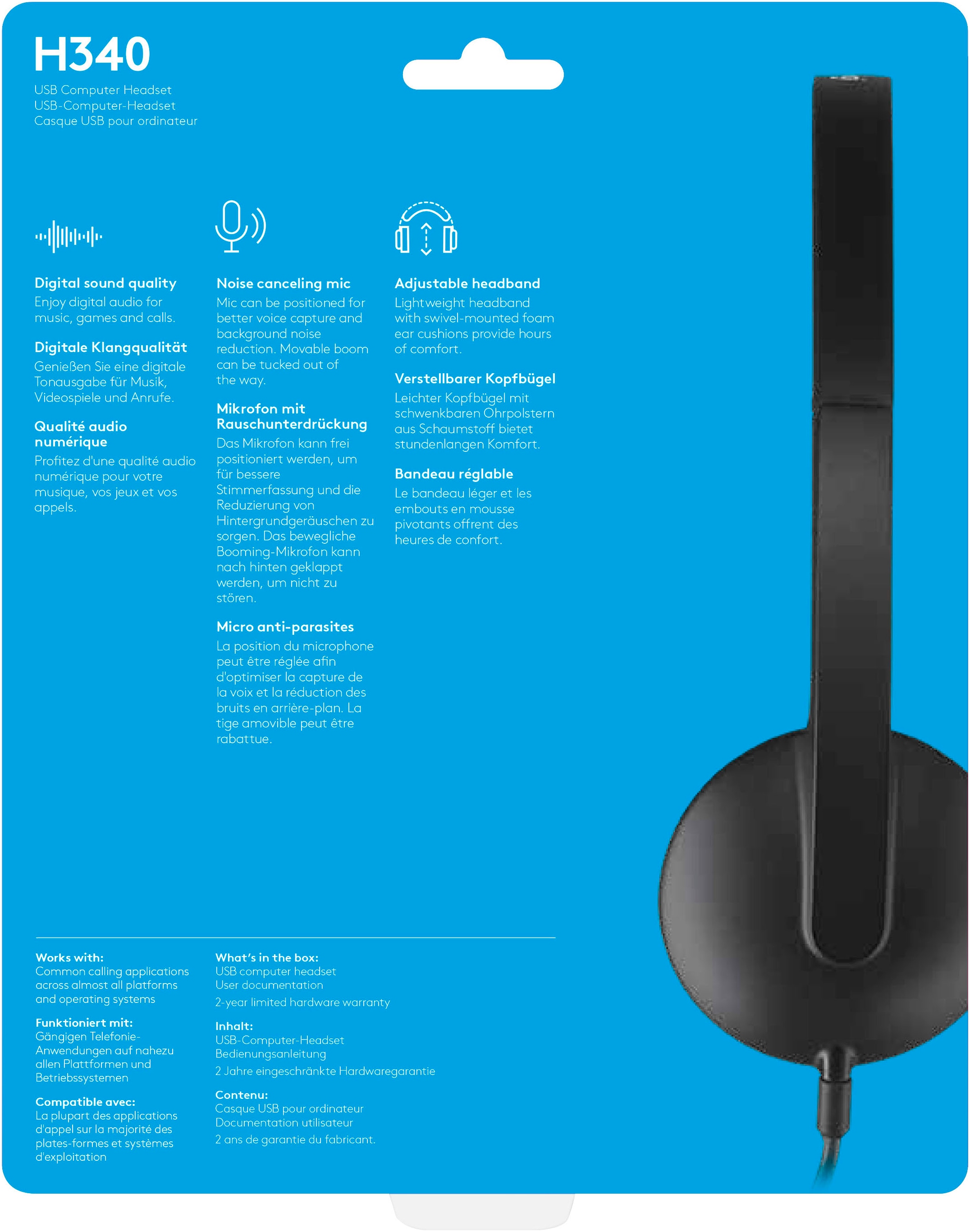 Logitech Kopfhörer »H340«
