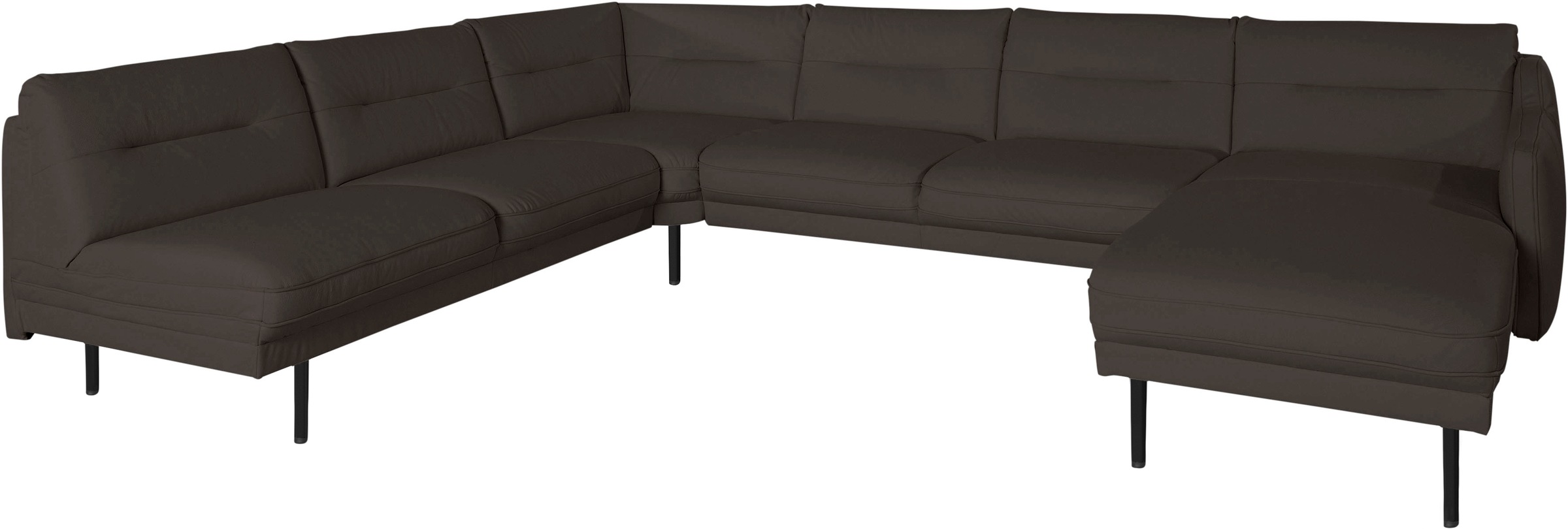 Home affaire Wohnlandschaft »Nordfyn U-Form« edles Design in 3 Bezugsqualit günstig online kaufen