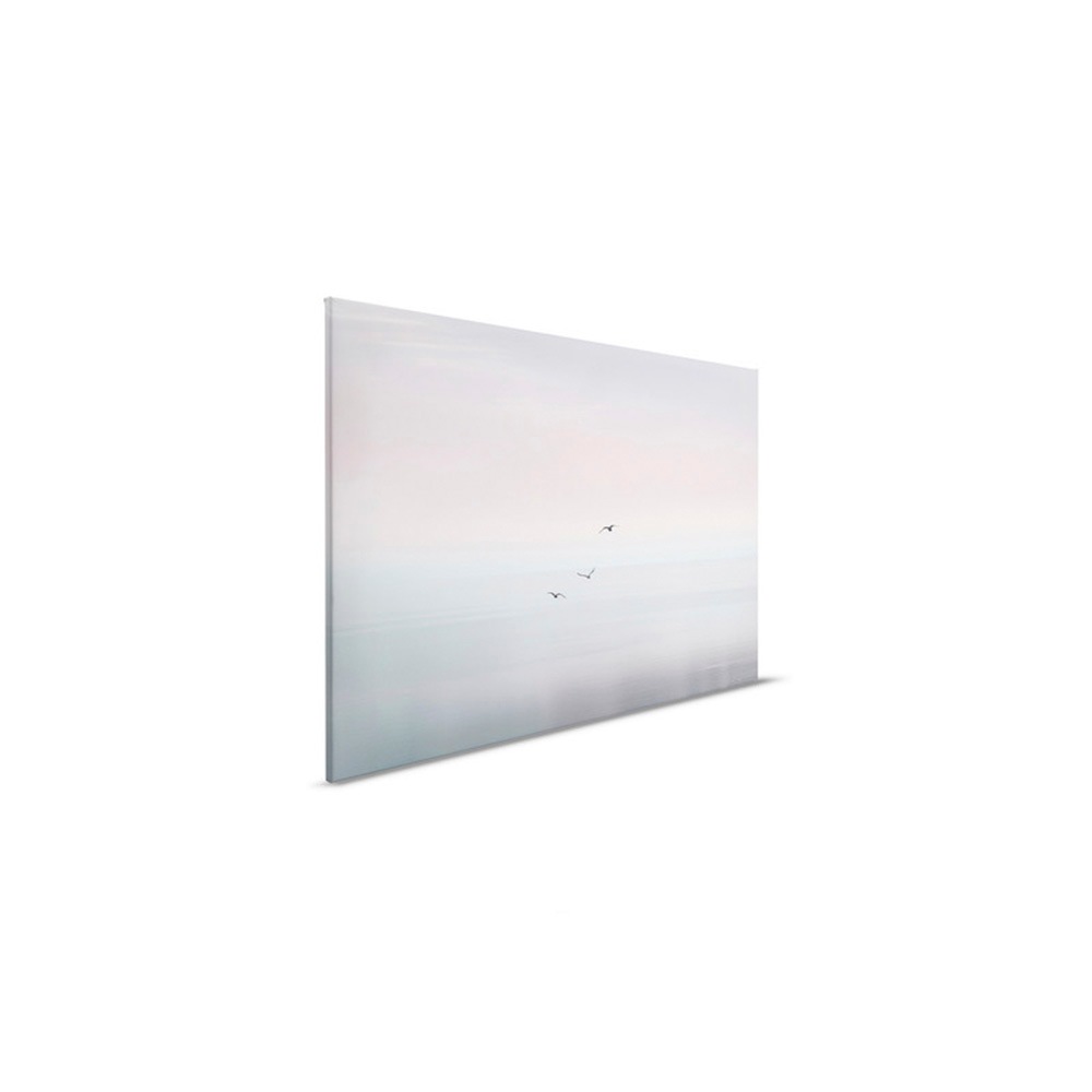 A.S. Création Leinwandbild »Calm Sea - Wandbild Grau Rosa Schwarz Keilrahme günstig online kaufen