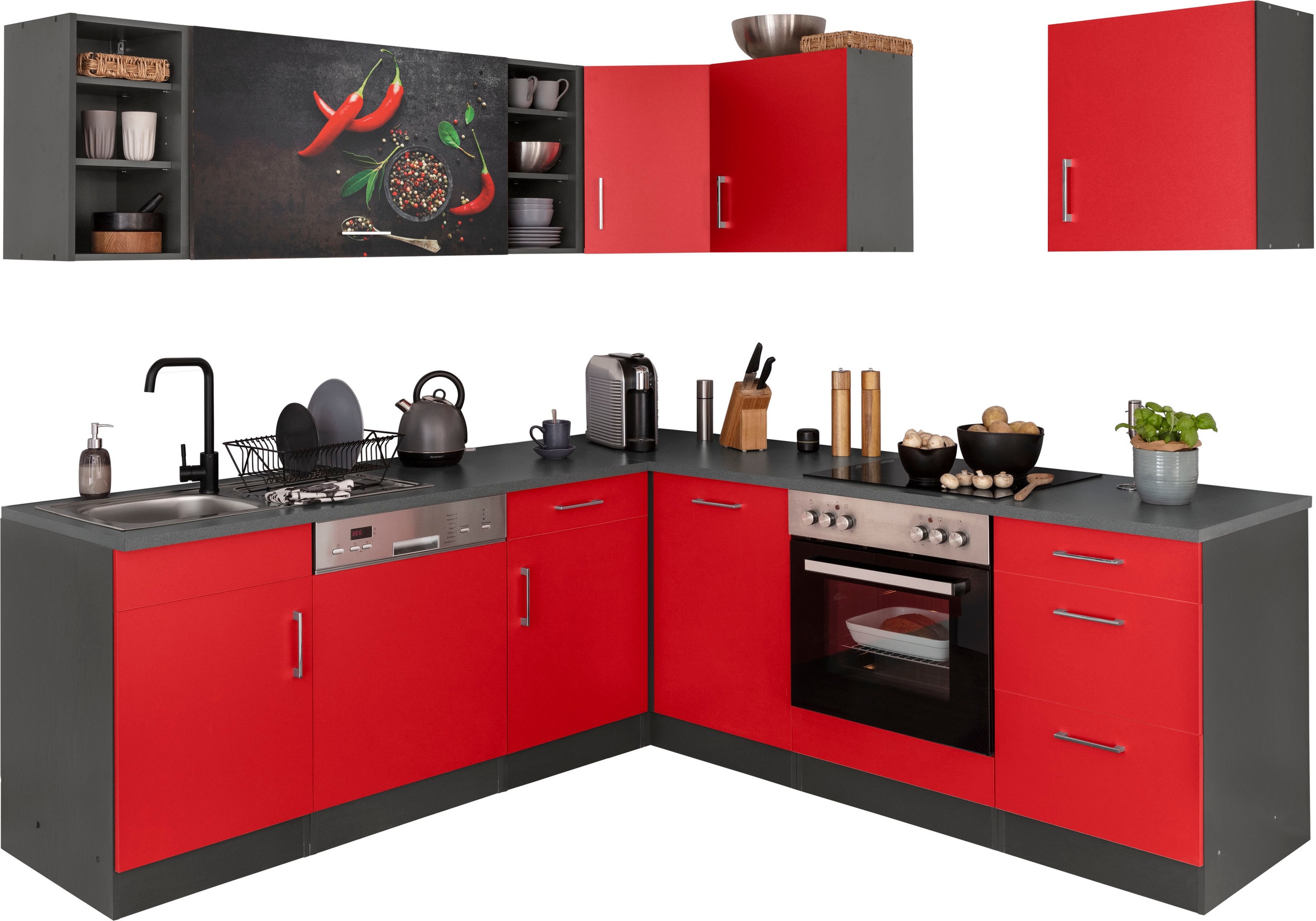 KOCHSTATION Küchenzeile »KS-Paris – Küchen mit einzigartigen Fotomotiven au günstig online kaufen