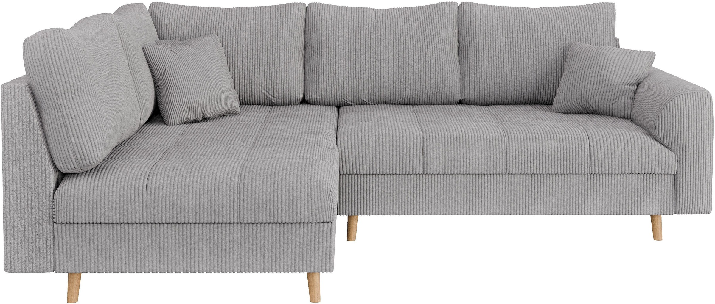Home affaire Ecksofa »CHARRE L-Form mit Ottomane, Maße B/T/H: 231/161/81 cm günstig online kaufen