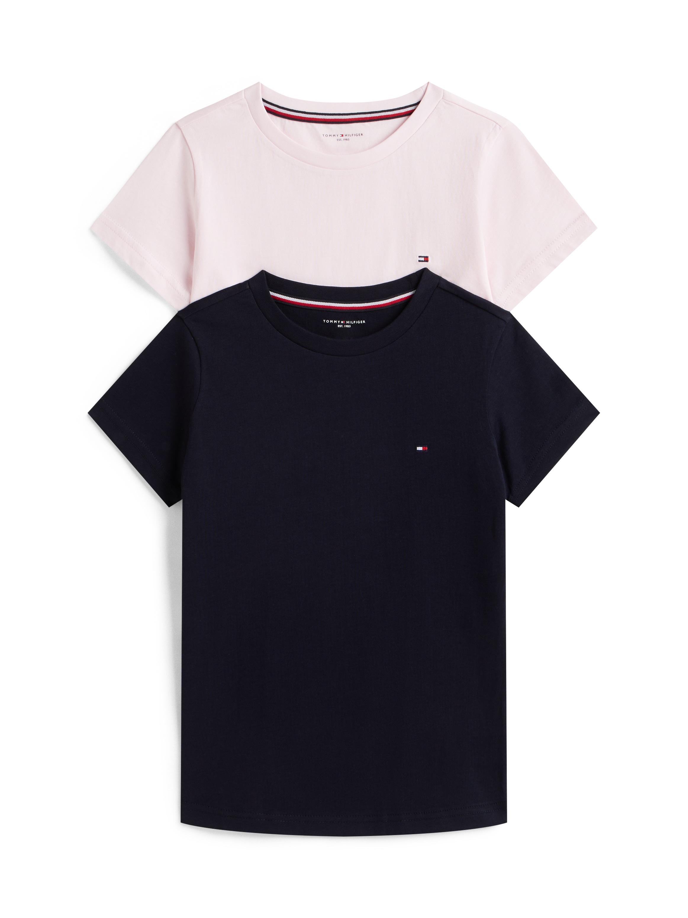 TOMMY HILFIGER UNDERWEAR T-Shirt »2P CN TEE mit Stickerei und Rundhals im 2er-Pack« Packung, 2er-Pack, 2 Stk. tlg. unifarben, casual, regular fit,...