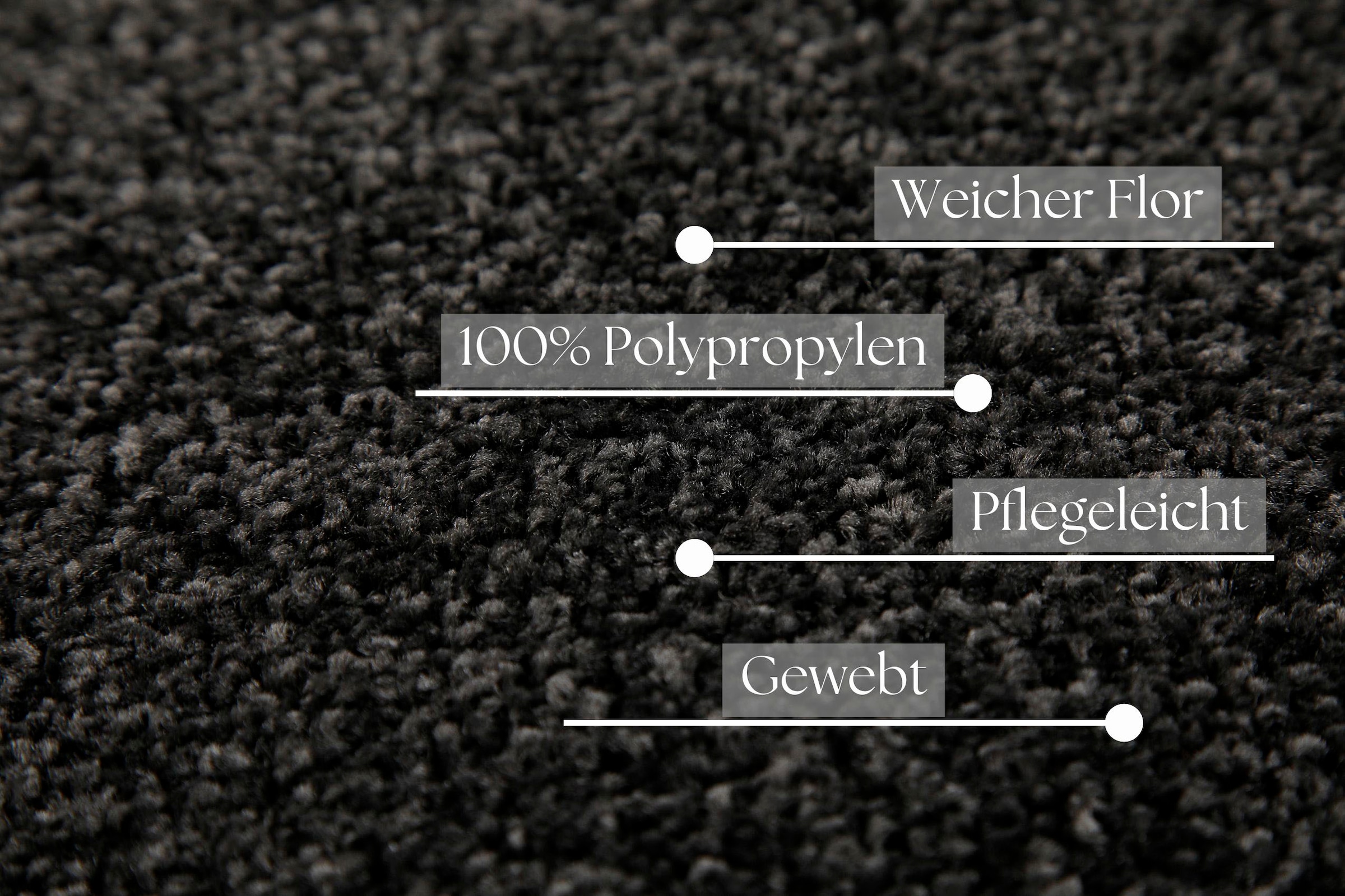 OTTO home Teppich »Chanley«, rechteckig, 13 mm Höhe, moderner dichter weicher zeitloser Kurzflorteppich, Wohnzimmer