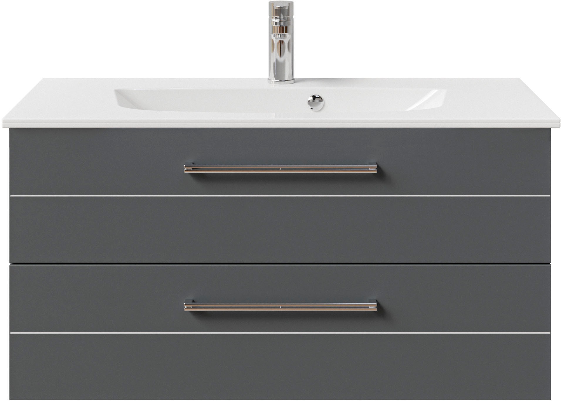 Saphir Waschtisch »Serie 6025 Mineralmarmor-Waschtisch mit Unterschrank, 97 günstig online kaufen