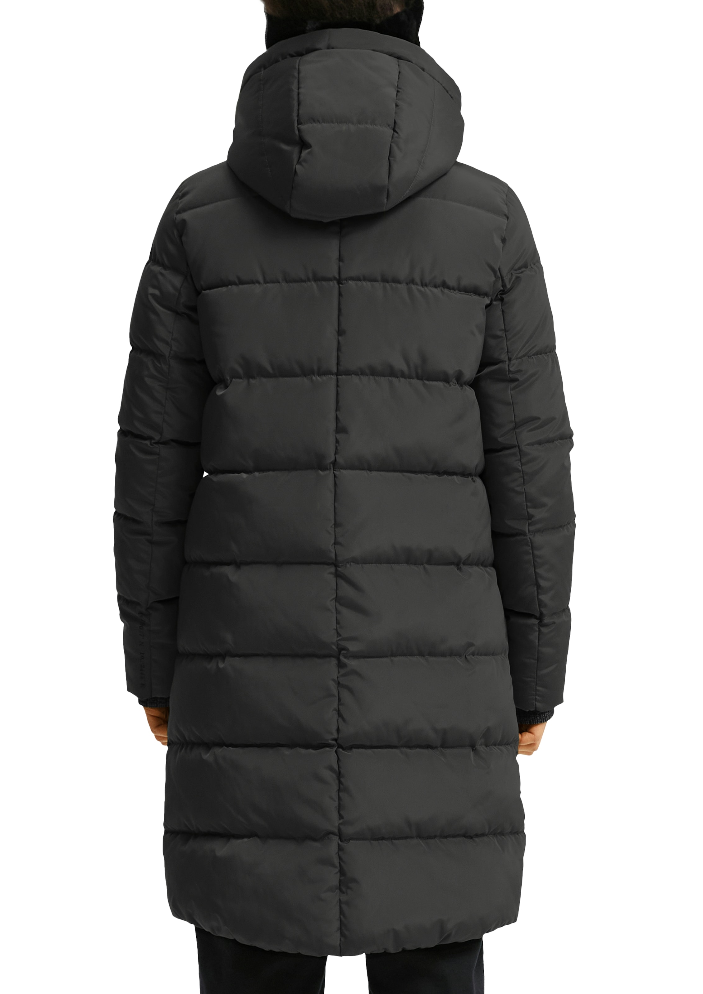 QS Steppjacke mit Kapuze lang, mit Kapuze