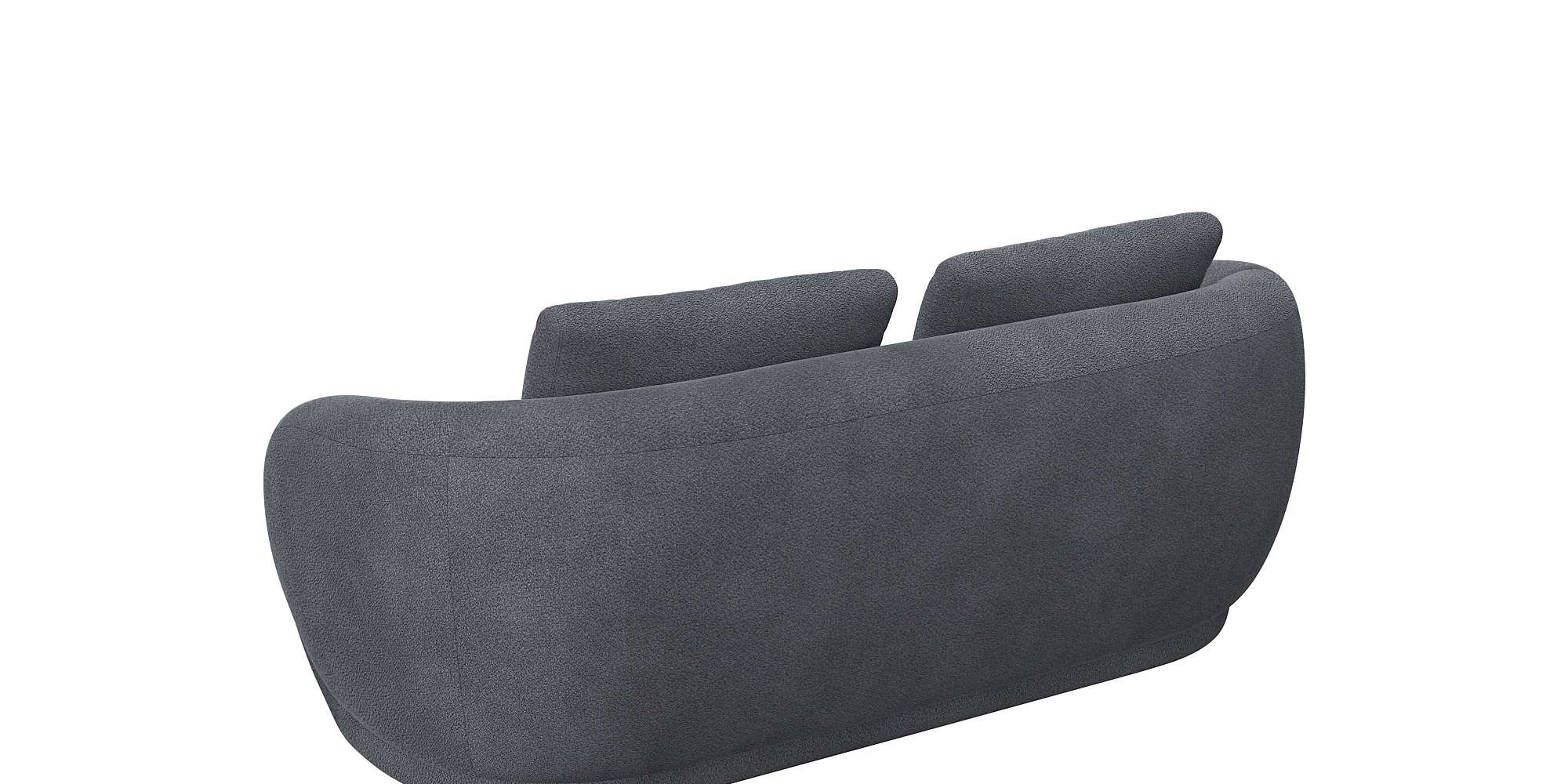 FLEXLUX 2,5-Sitzer »Torino, rund, Couch, Loveseat,«, Modernes, organisches Sofa-Design, Kaltschaum, Wellenunterfederung