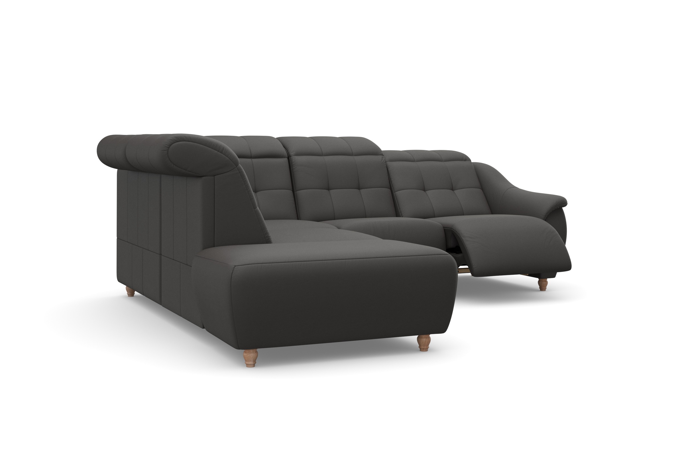 Home affaire Ecksofa »Boston L-Form«, Kopfteilverstellung an jeder Sitzfläche, wahlweise Relaxfunktion