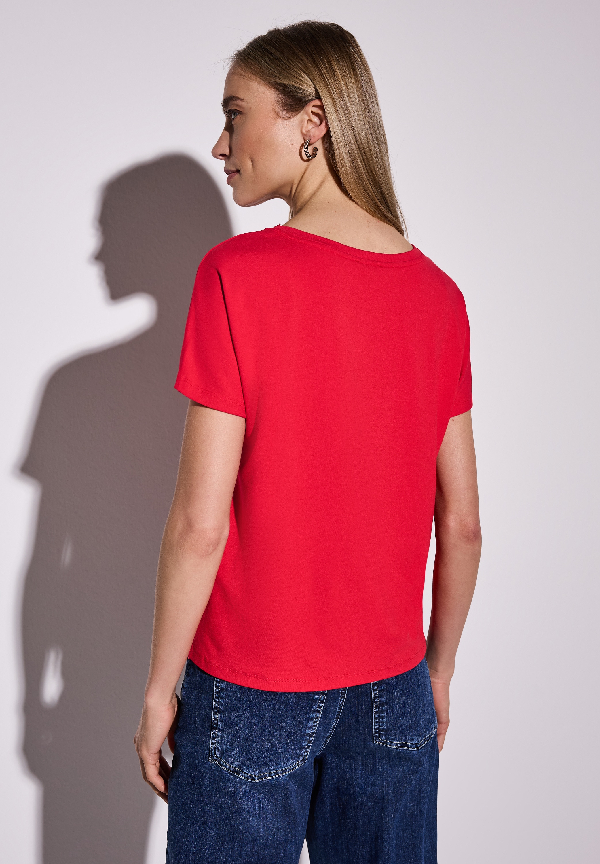 STREET ONE Shirttop »Style Crista«, mit hängenden Schultern