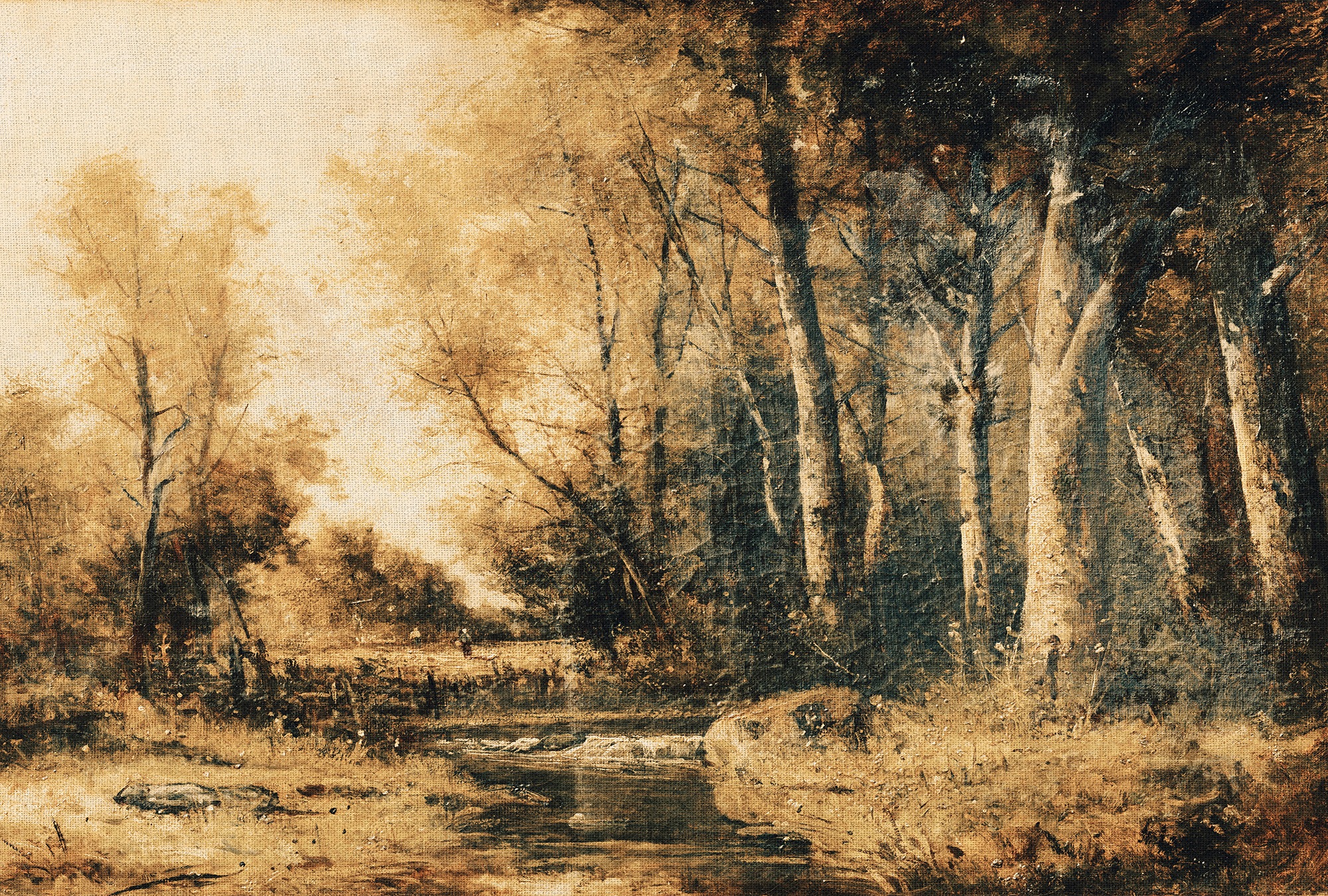 Architects Paper Fototapete »Atelier 47 Forest Painting 1« Wald glatt Vlies günstig online kaufen