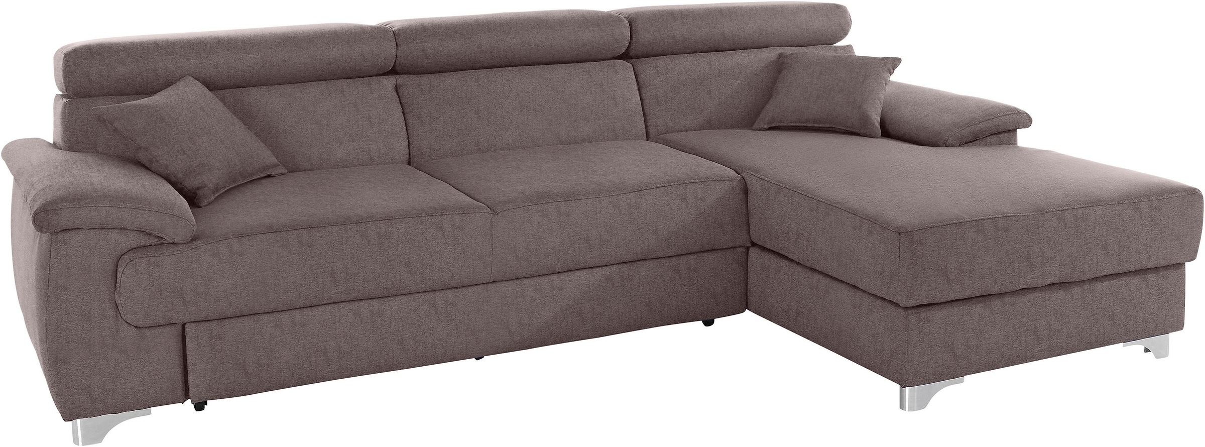 DOMO collection Ecksofa »Mira, inklusive Kopfteilverstellung für mehr Wohlf günstig online kaufen