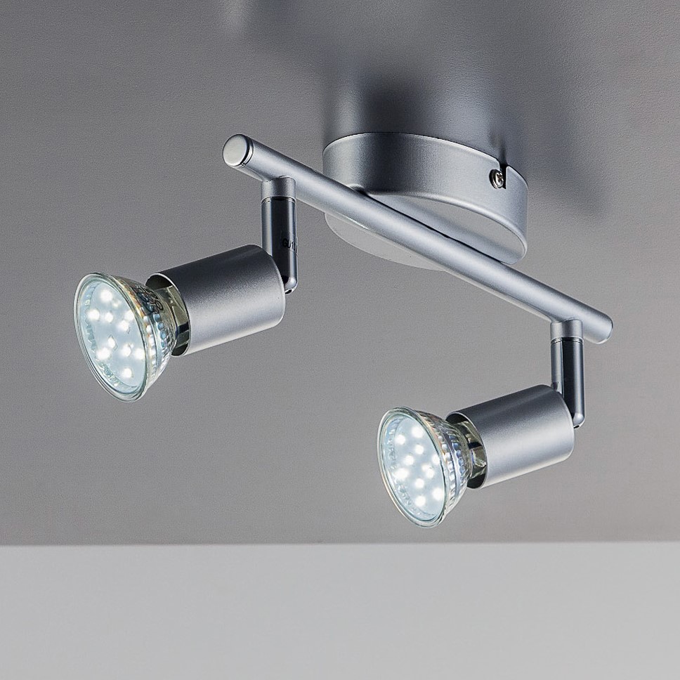 2 Deckenlampe LED 3W kaufen inkl. Decken-Spot schwenkbar Wohnzimmer B.K.Licht flammig-flammig, 250lm online GU10 Deckenleuchte, LED