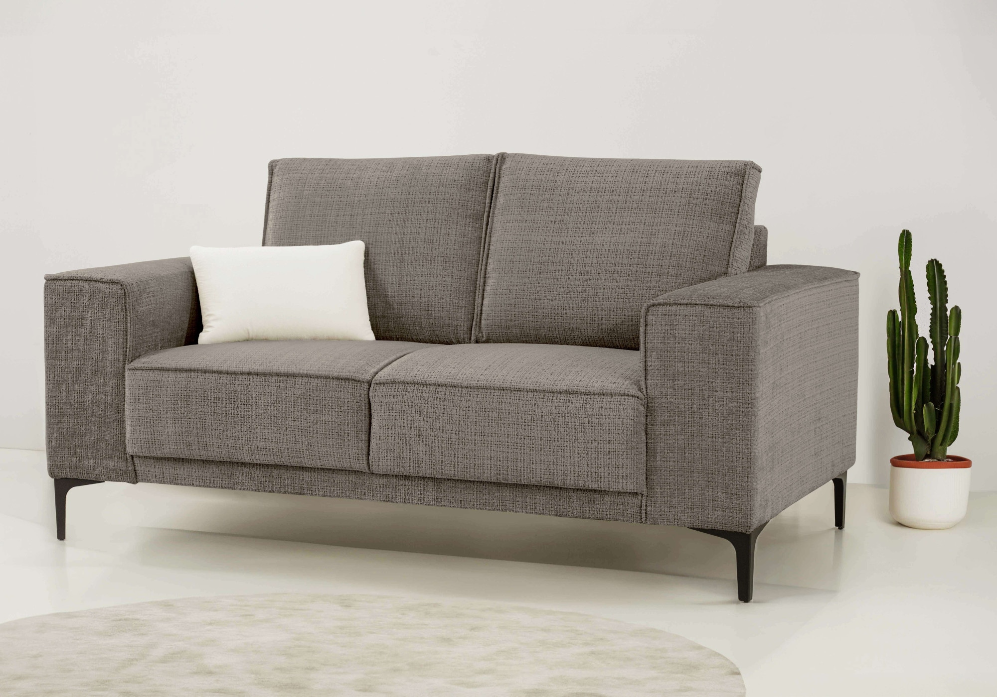 Places of Style 2-Sitzer »Kompaktsofa Oland, Struktur, Flachgewebe, Luxus-M günstig online kaufen