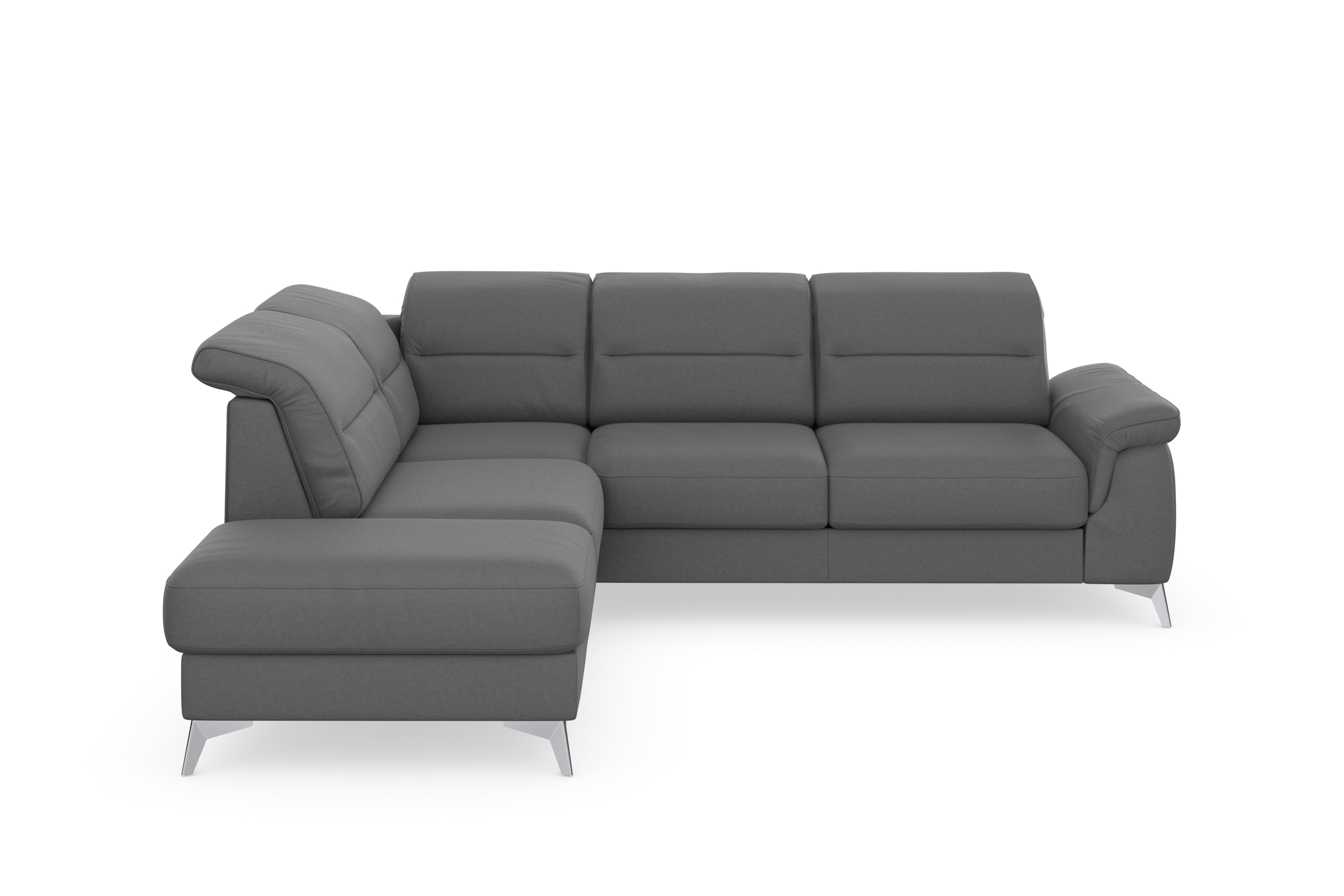 sit&more Ecksofa »Sinatra L-Form« mit Ottomane, optional mit Kopfteilverstellung und Armteilfunktion