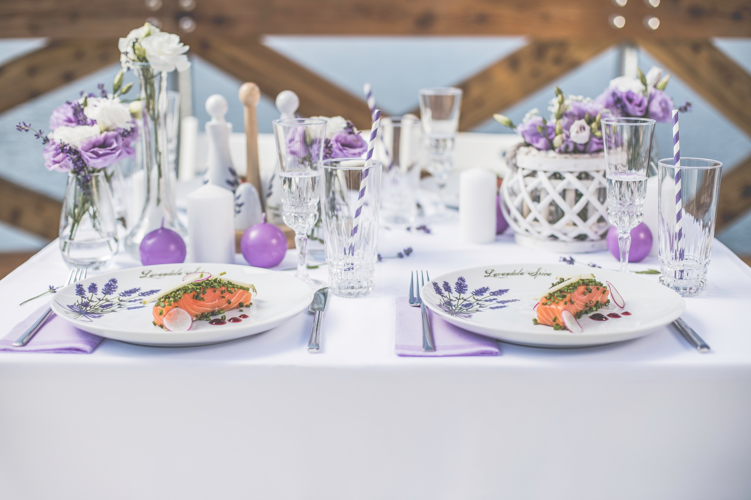 CreaTable Kombiservice »Home Lavendel« Lavendel-Dekor günstig online kaufen