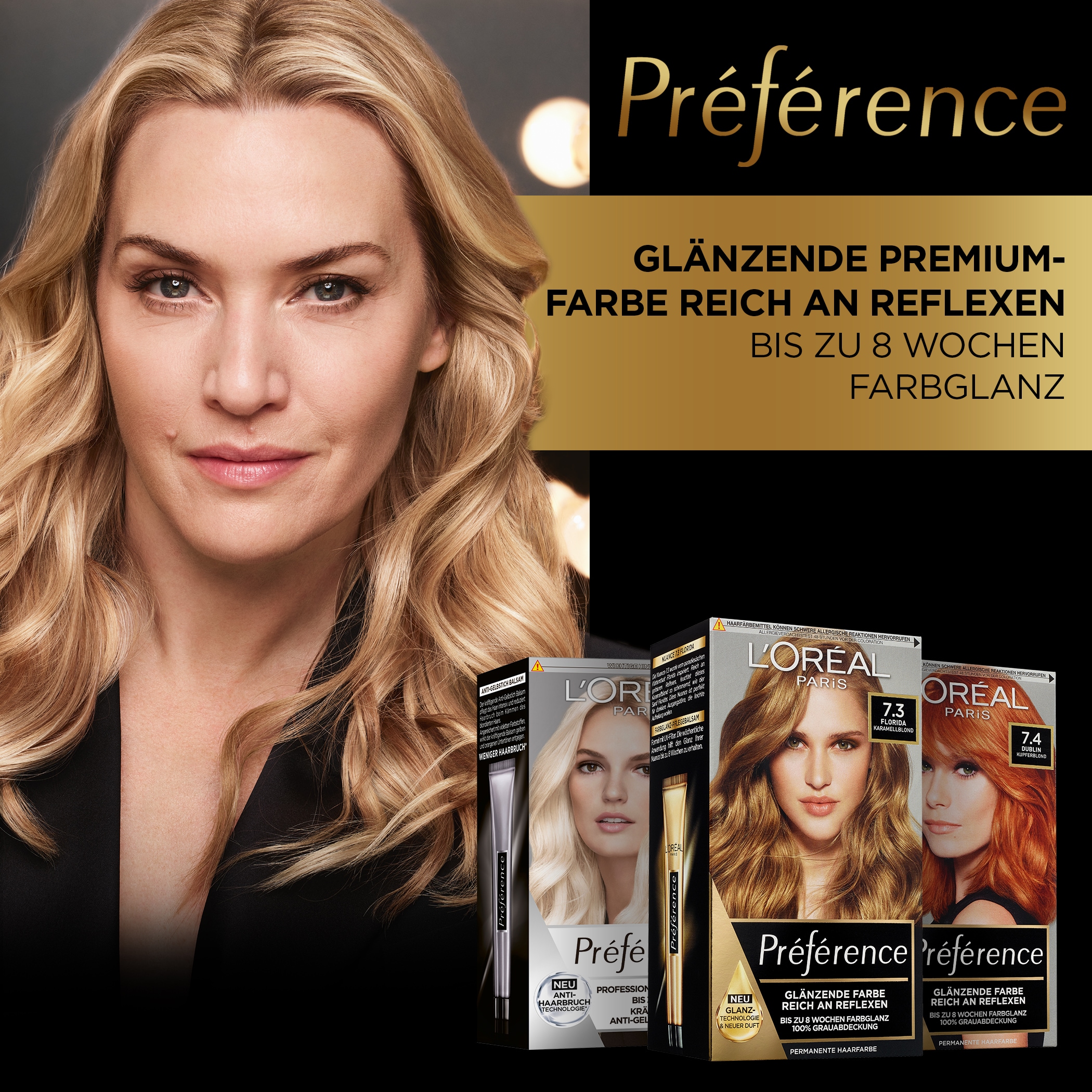L'ORÉAL PARIS Coloration »Préférence«, (3 tlg.), mit pflegender Formel