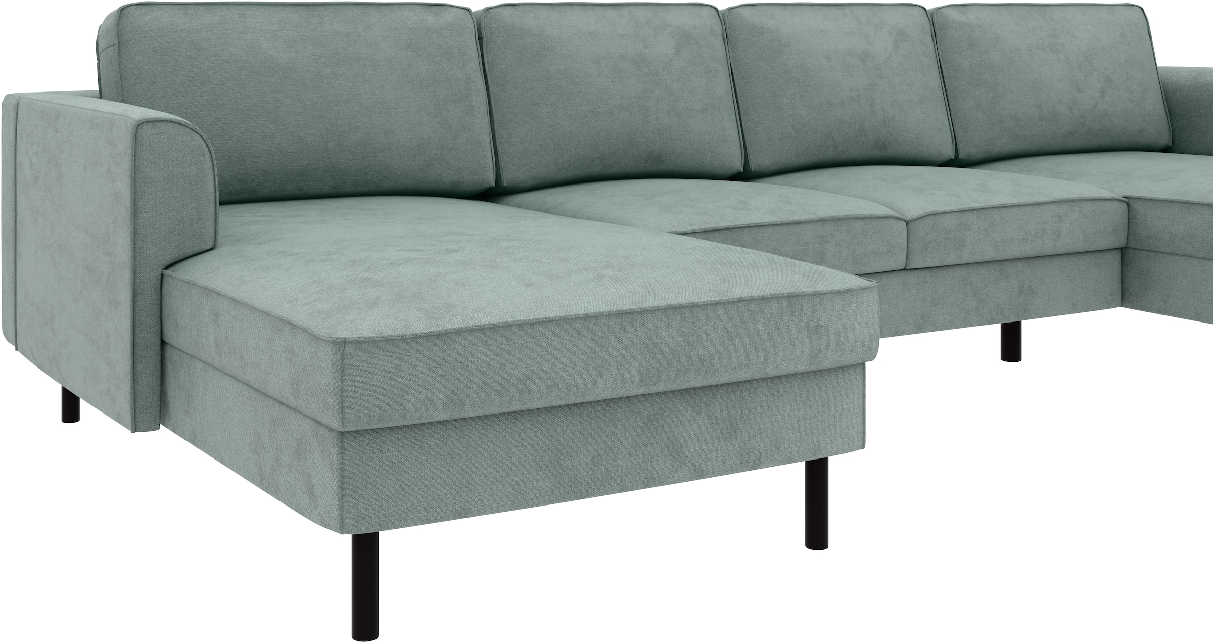 Home affaire Wohnlandschaft »Booster Couch wahlweise mit Schlaffunktion und Bettkasten-auch in Cord«, Sofa in U-Form, Breite 305 cm