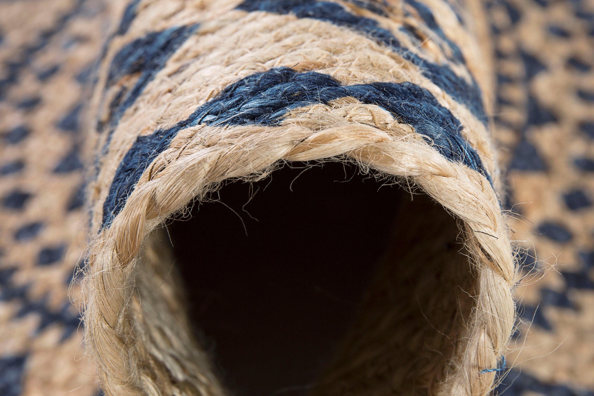 LUXOR living Teppich »Mamda«, rund, 4 mm Höhe, Juteteppich, Flachgewebe, reine Naturfaser, In- und Outdoor geeignet