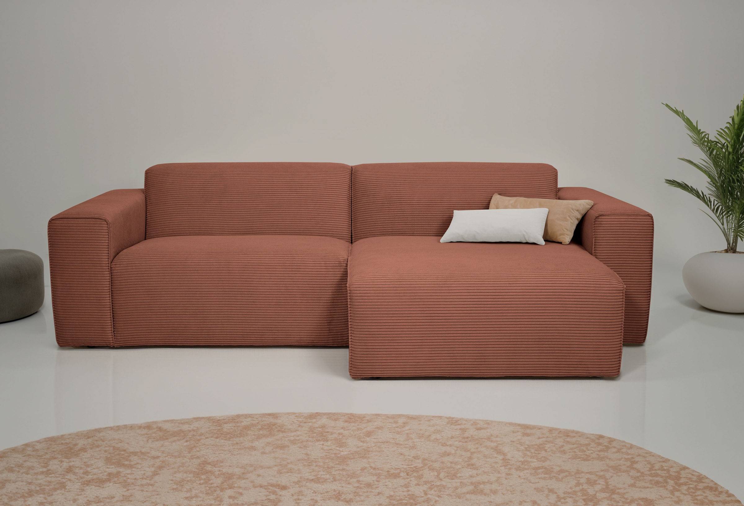 OTTO home Ecksofa »Koa, 228 cm, L-Form, Modulsofa in Cord, Chenille, Strukt günstig online kaufen