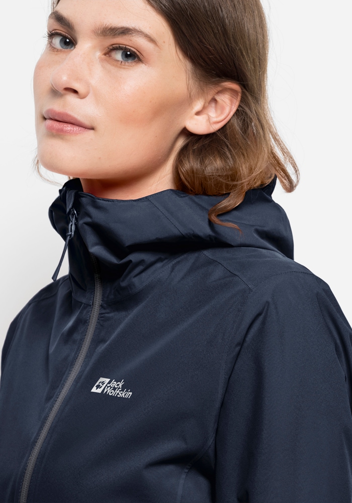 Jack Wolfskin Outdoorjacke »PACK & GO SHELL W«, mit Kapuze