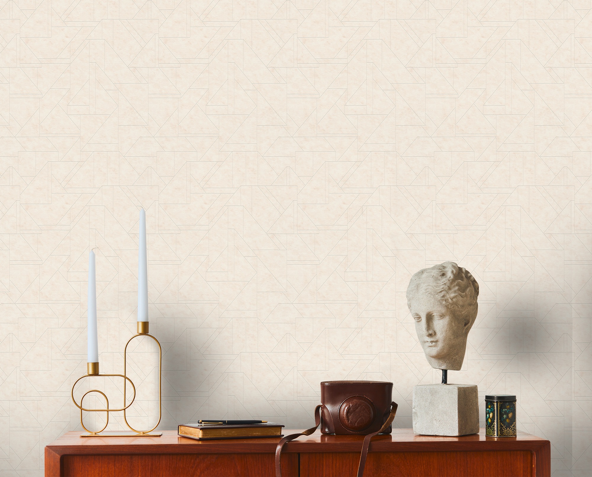 living walls Vliestapete »Metropolitan Stories. Travel Styles. Tapete mit Grafik«, metallic-Metall-Effekte-gemustert, Metallic-Tapete Grafisch Elegant Tapeten Wohnzimmer Schlafzimmer Flur