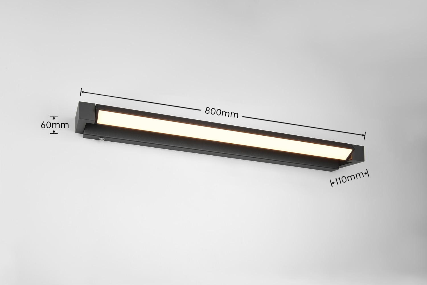 TRIO Leuchten LED Wandleuchte »FABRIZIO, Badezimmer Wandleuchte LED 15,5W 1700 Lumen Touchdimmer« LED-Board 1 Stk. warmweiß - kaltweiß Lichtaustritt schwenkbar, Lichtfarbe einstellbar 2300-3000-4000K