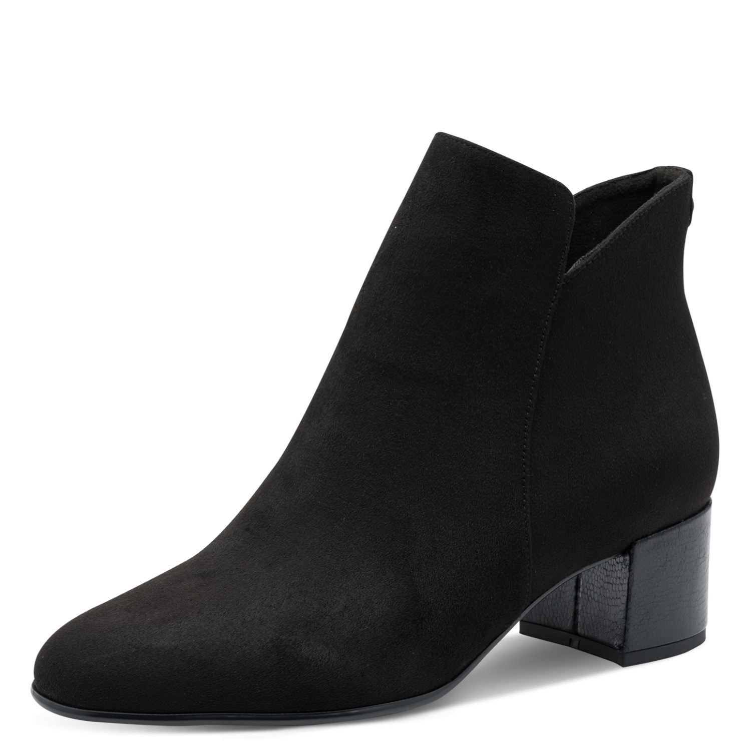Tamaris Stiefelette  , Blockabsatz, Basicstiefelette in veganer Verarbeitung, schmale Form
