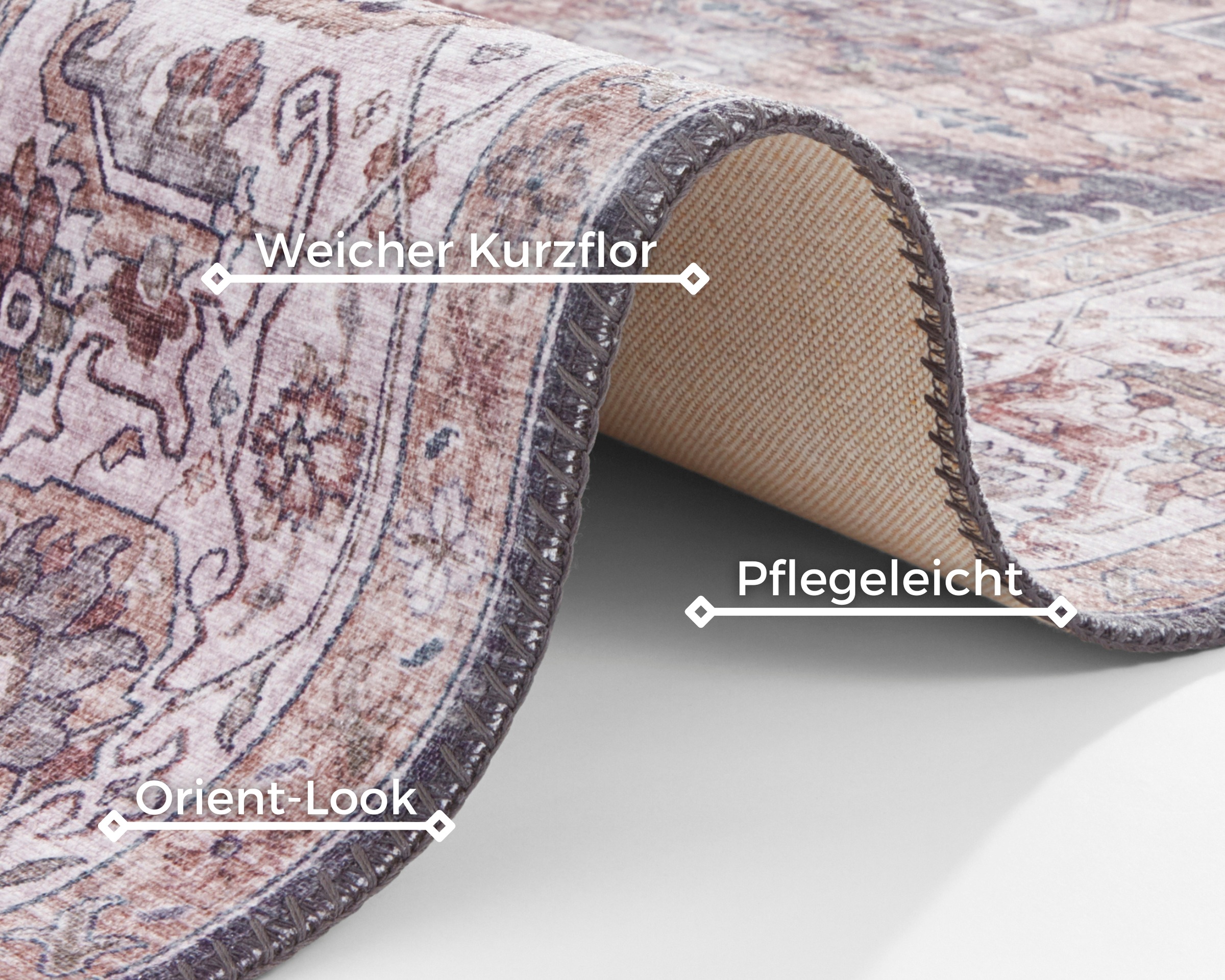 HANSE Home Teppich »Sylla«, rechteckig, 5 mm Höhe, Orientalisch, Läufer, Vintage, Wohnzimmer, Schlafzimmer, Esszimmer