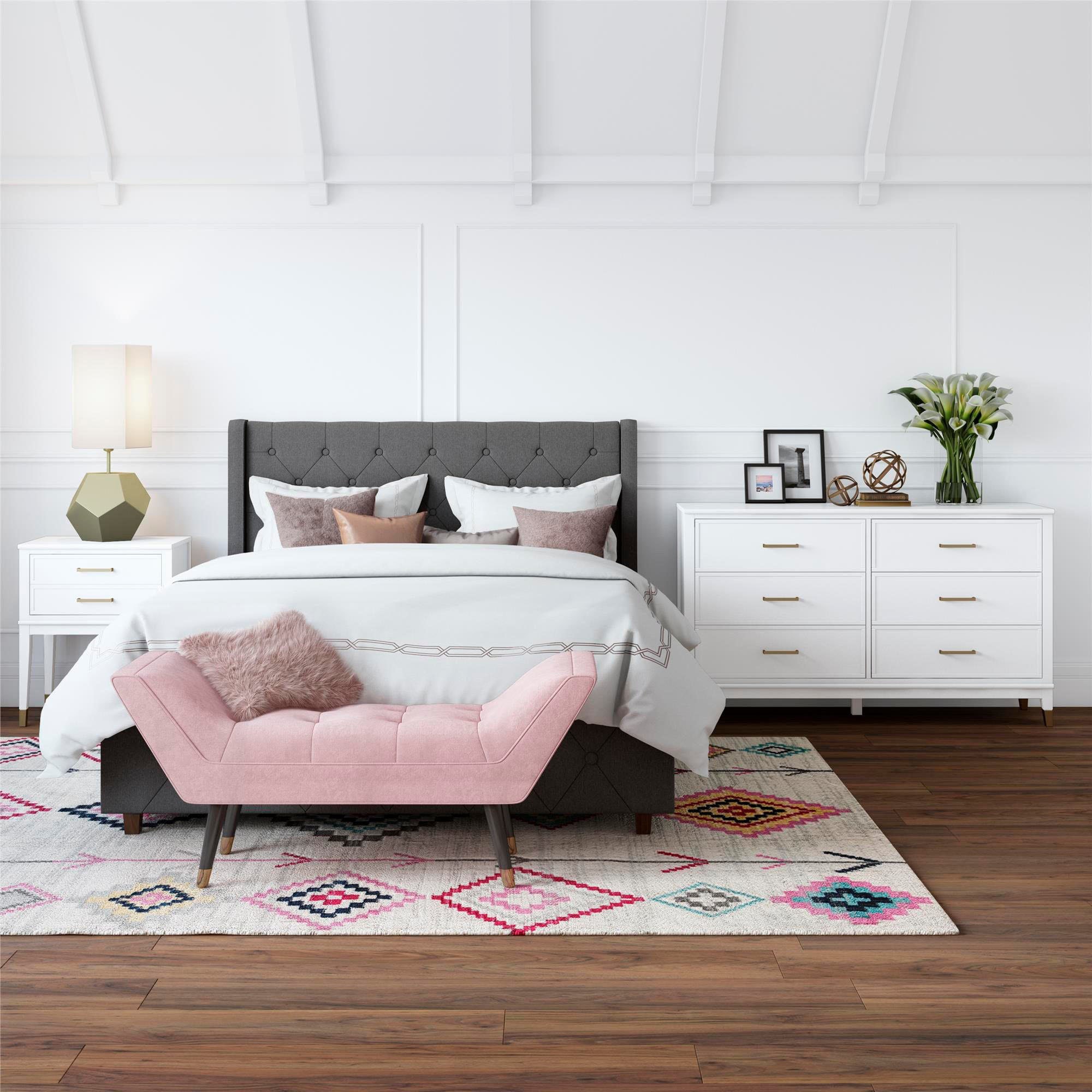 CosmoLiving by Cosmopolitan Kommode »Westerleigh« mit 6 Schubladen, MDF, Beine aus Massivholz, Höhe 85 cm, Breite 145 cm